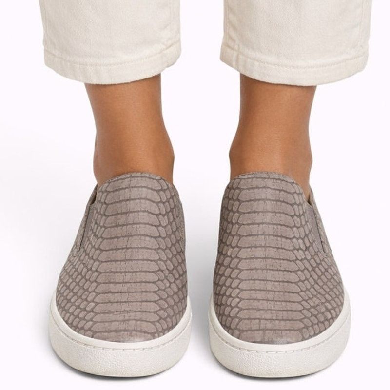 Vince VINCE Blair Snakeskin Embossed Leather Skate Sneakers 7.5 M Size US 7.5 / IT 37.5 - 1 Thumbnail