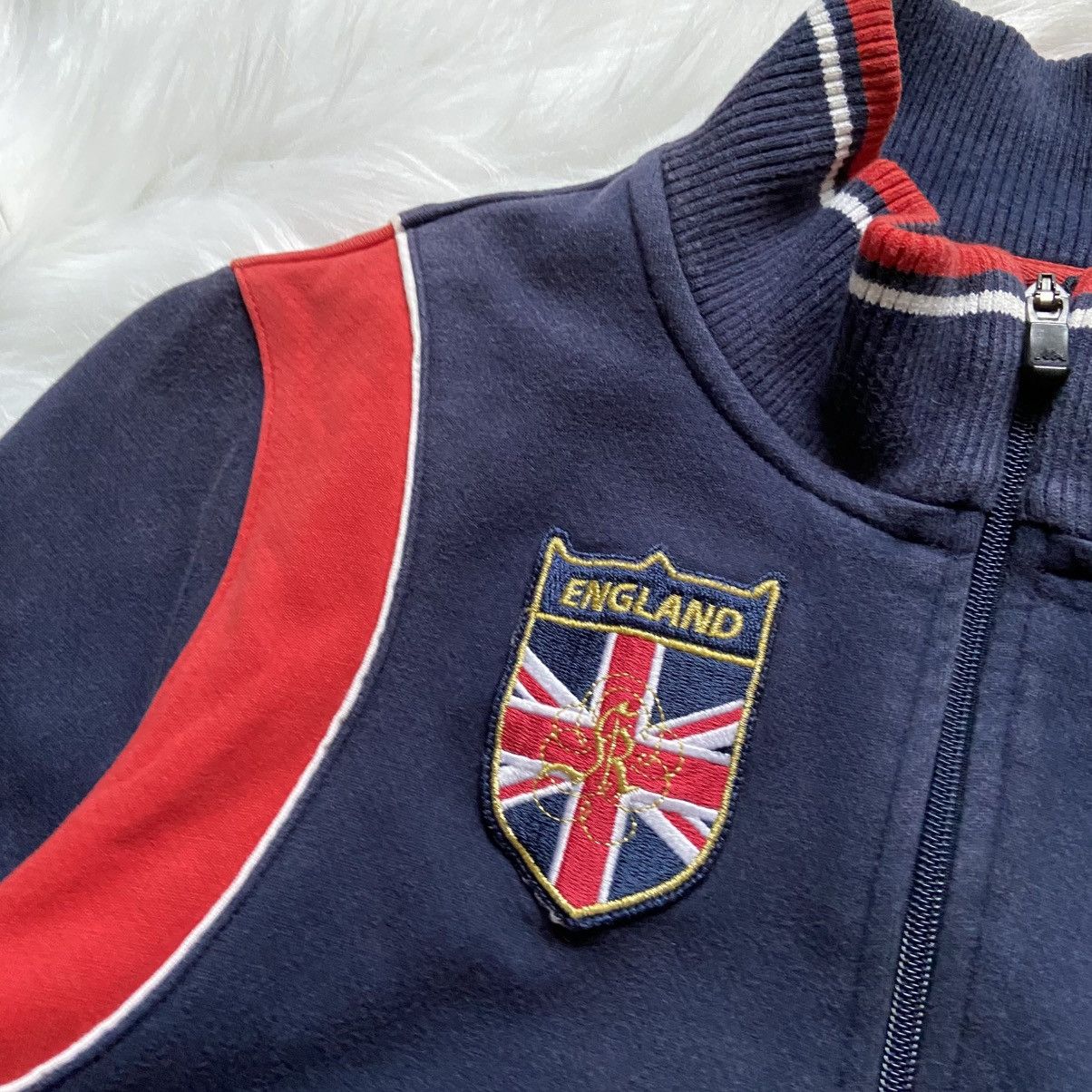 Kappa 📌 Crazy Vintage Kappa England Y2K Cropped Zip-Up Size M / US 6-8 / IT 42-44 - 4 Thumbnail