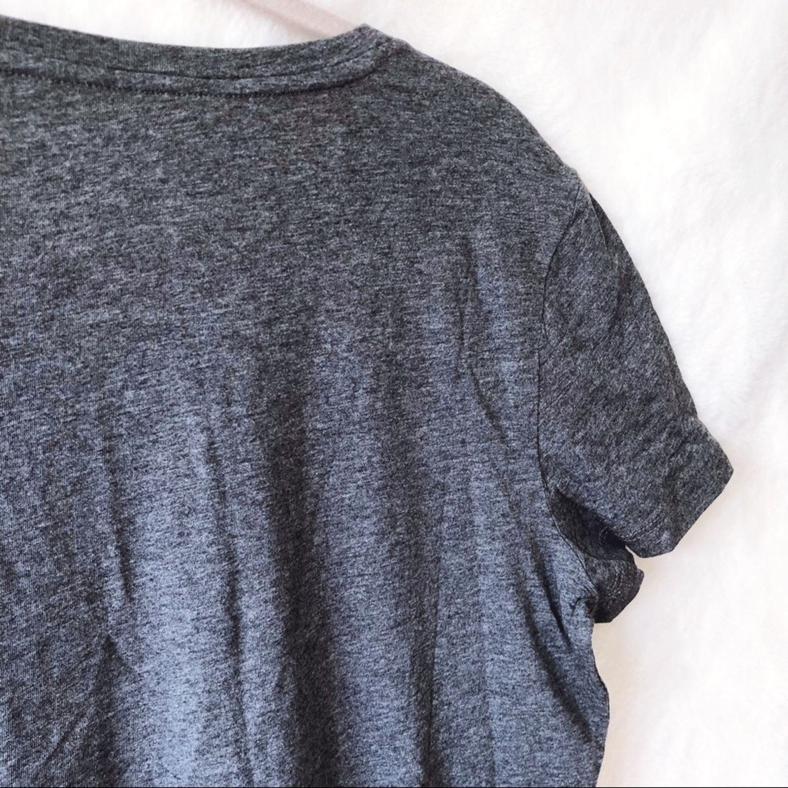 Banana Republic Banana Republic Gray Pleat Flounce Hem Top Size S / US 4 / IT 40 - 2 Thumbnail