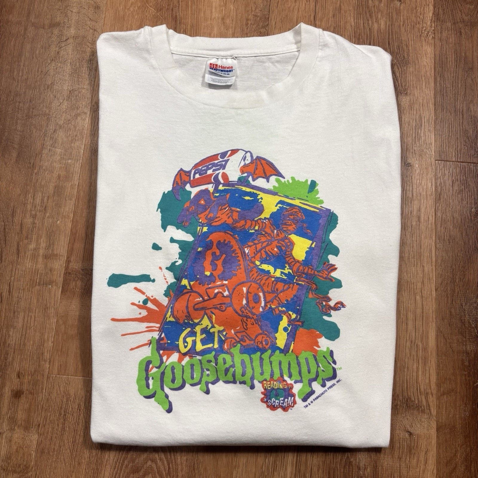 Vintage Vintage 90s Goosebumps Shirt Mens XL Pepsi Movie Promo Size US XL / EU 56 / 4 - 2 Thumbnail