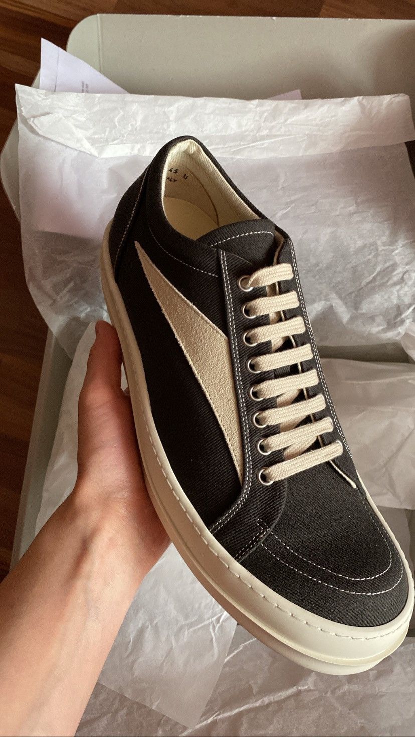 image of Rick Owens x Rick Owens Drkshdw Edfu Vintage Sneakers in Black, Men's (Size 11)