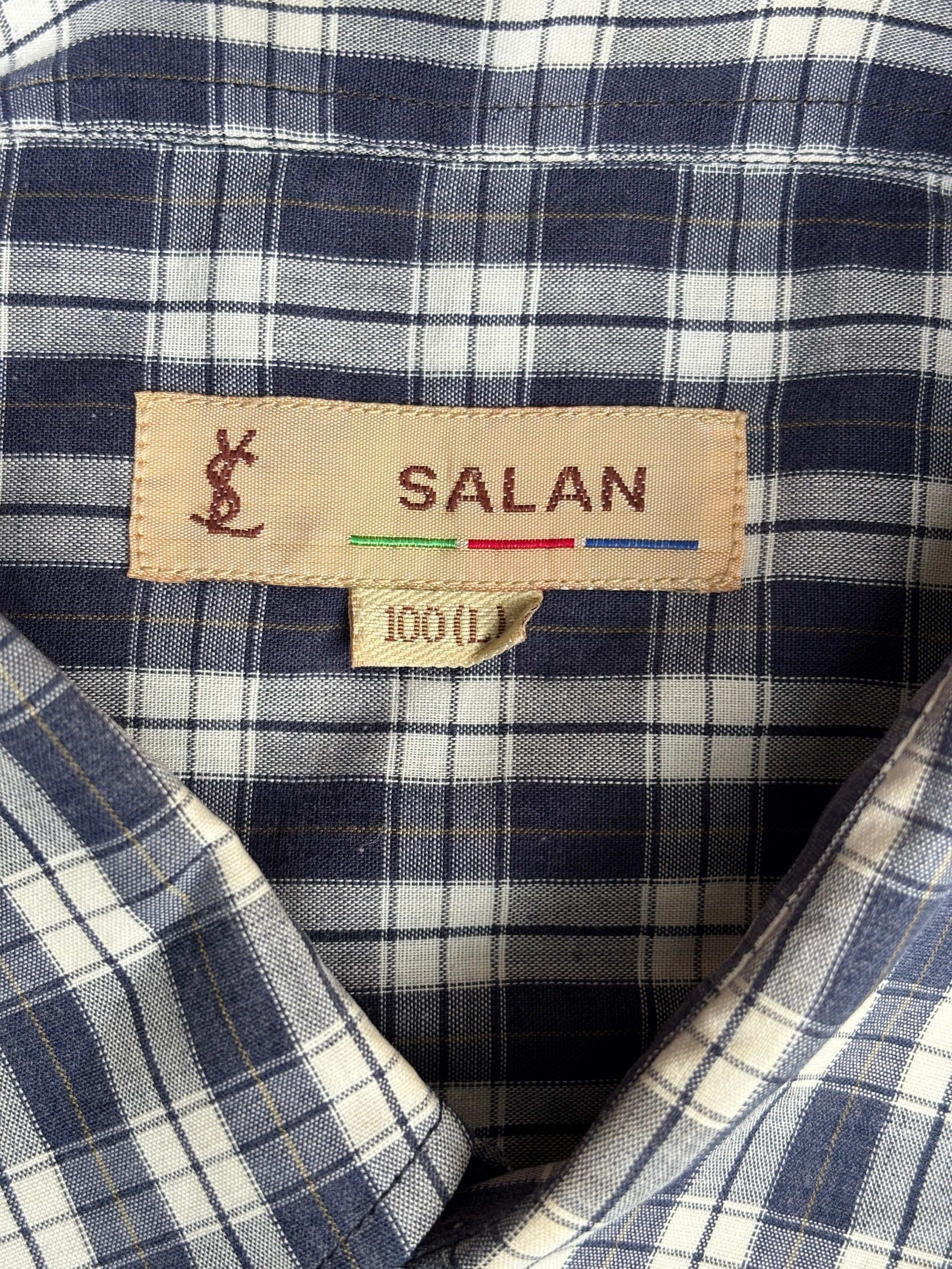 Yves Saint Laurent Yves Saint Laurent Salan Button Up Long Sleeve Shirt Size US L / EU 52-54 / 3 - 3 Thumbnail