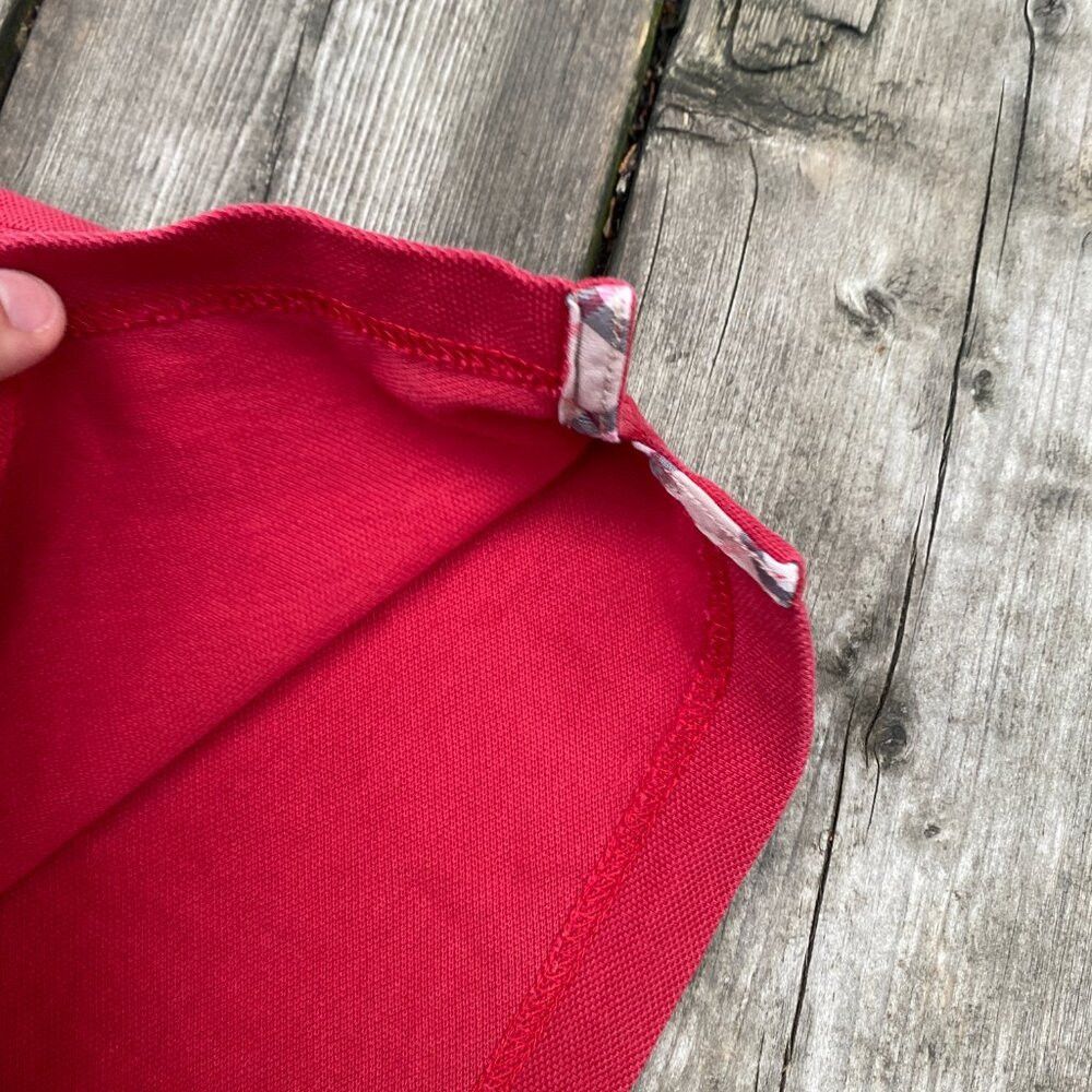 Burberry Vintage Burberry Brit Polo Button Up T Shirt XL Red Size US XL / EU 56 / 4 - 6 Thumbnail