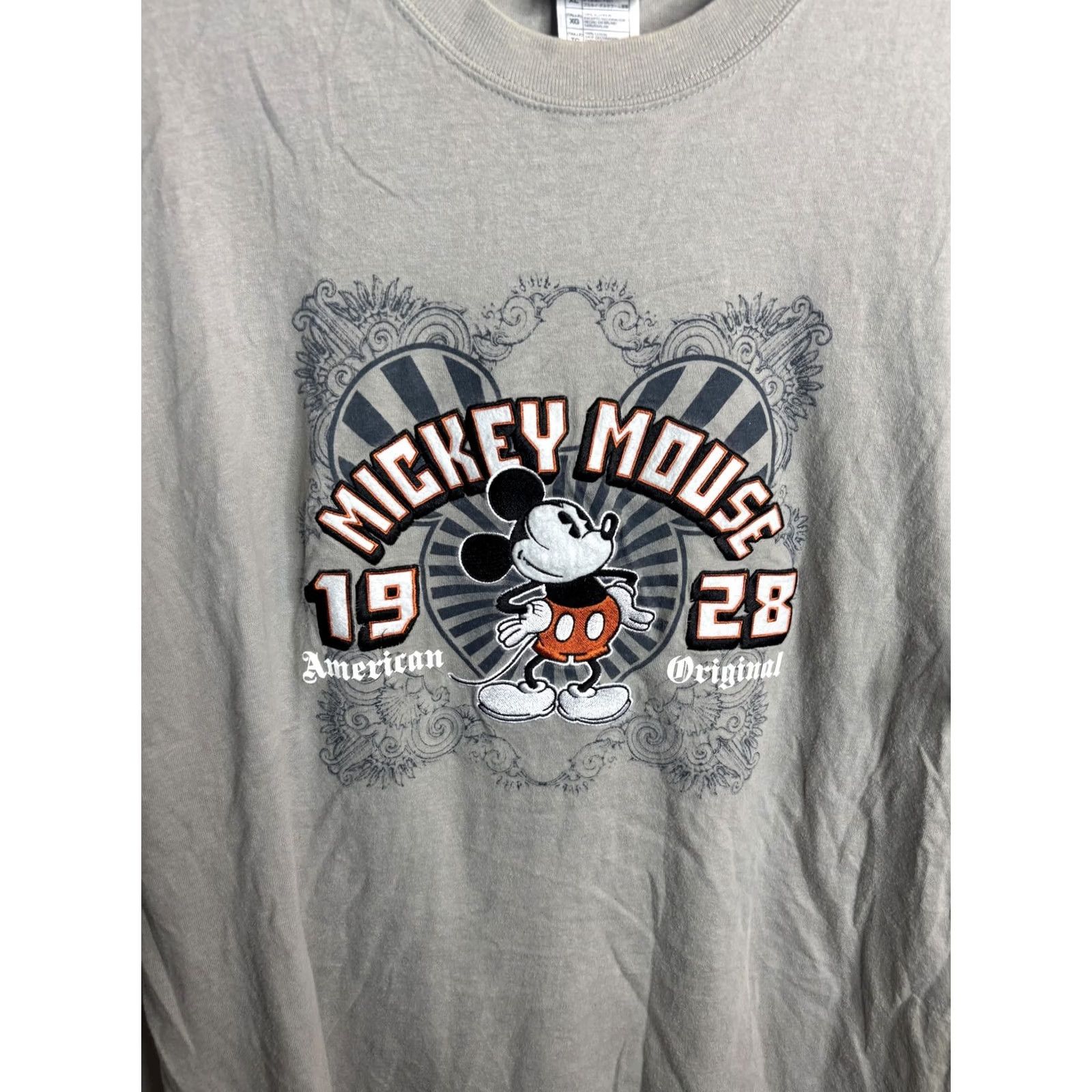 Disney Walt Disney World Mickey Mouse Shirt Mens XL 1928 American Original Graphic Tee Gray Size US XL / EU 56 / 4 - 2 Thumbnail