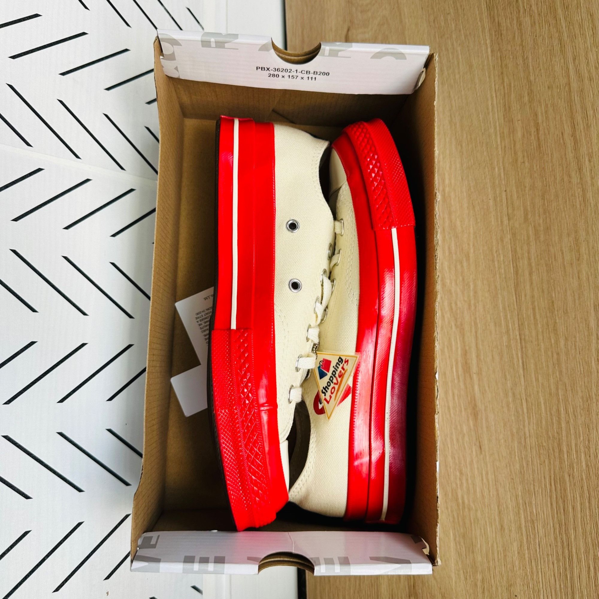 Converse ❤️CONVERSE Hearts Valentines Day Chuck Comme des Garcons Sz Size US 6 / IT 36 - 6 Thumbnail