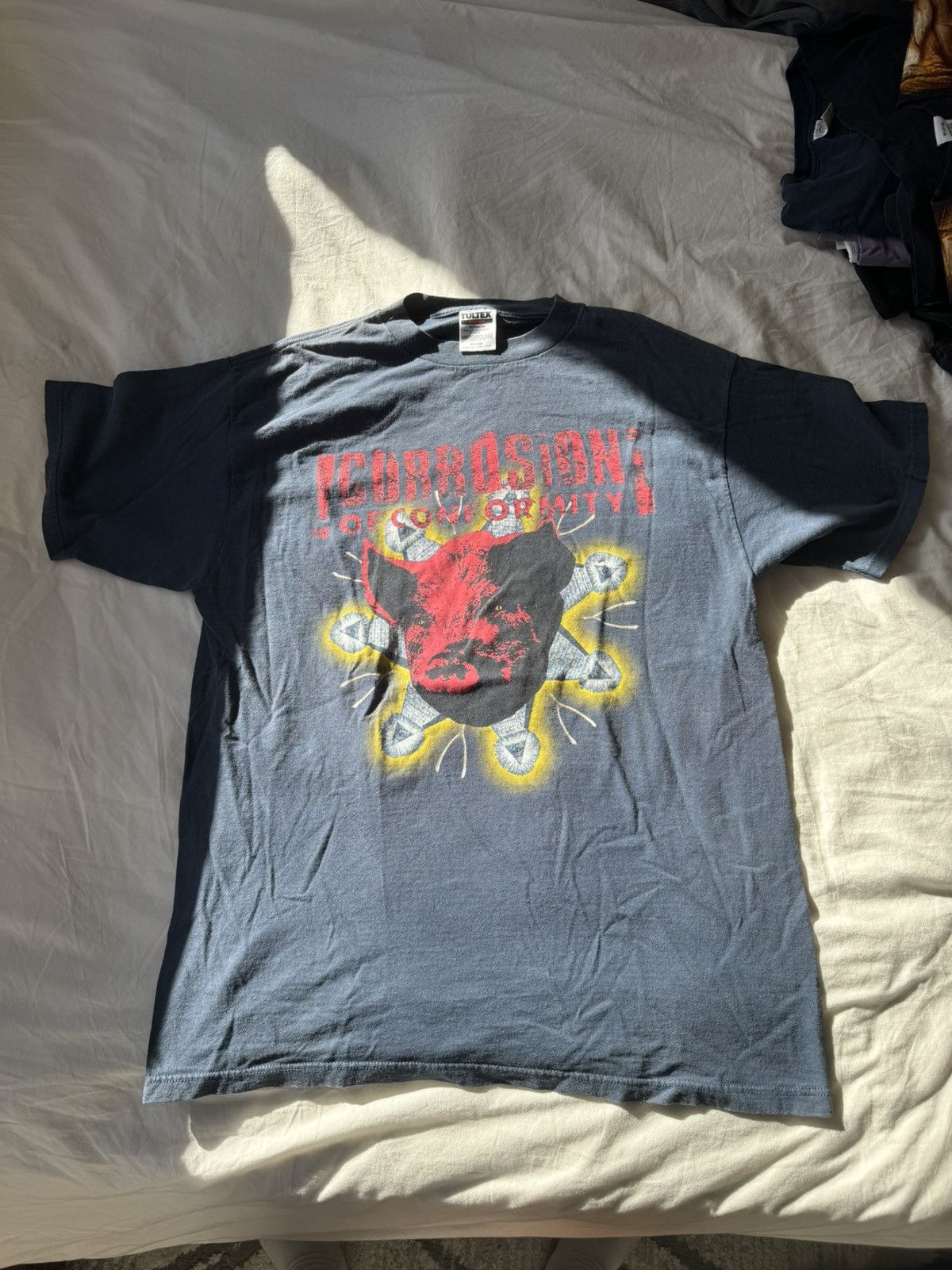 image of Band Tees x Hype Wiseblood 1996/97 Corrosion Of Conformity Band Tee in Navy, Men's (Size XL)