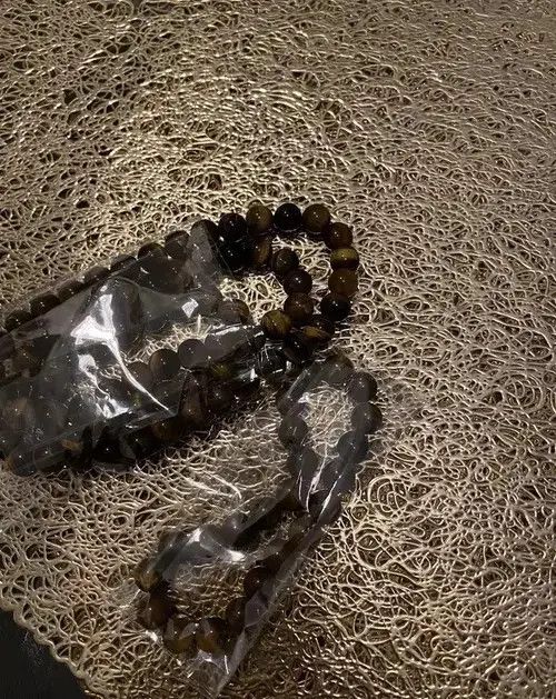 Jewelry Beaded Choker Nature Tiger Eye Stone Bead Necklace Size ONE SIZE - 2 Thumbnail