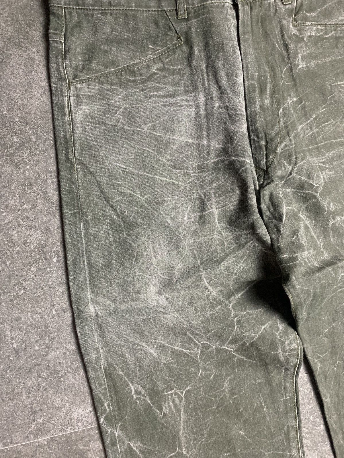 Japanese Brand 2000s ByeMRT Paris Acid Wash Pants Size US 30 / EU 46 - 5 Thumbnail