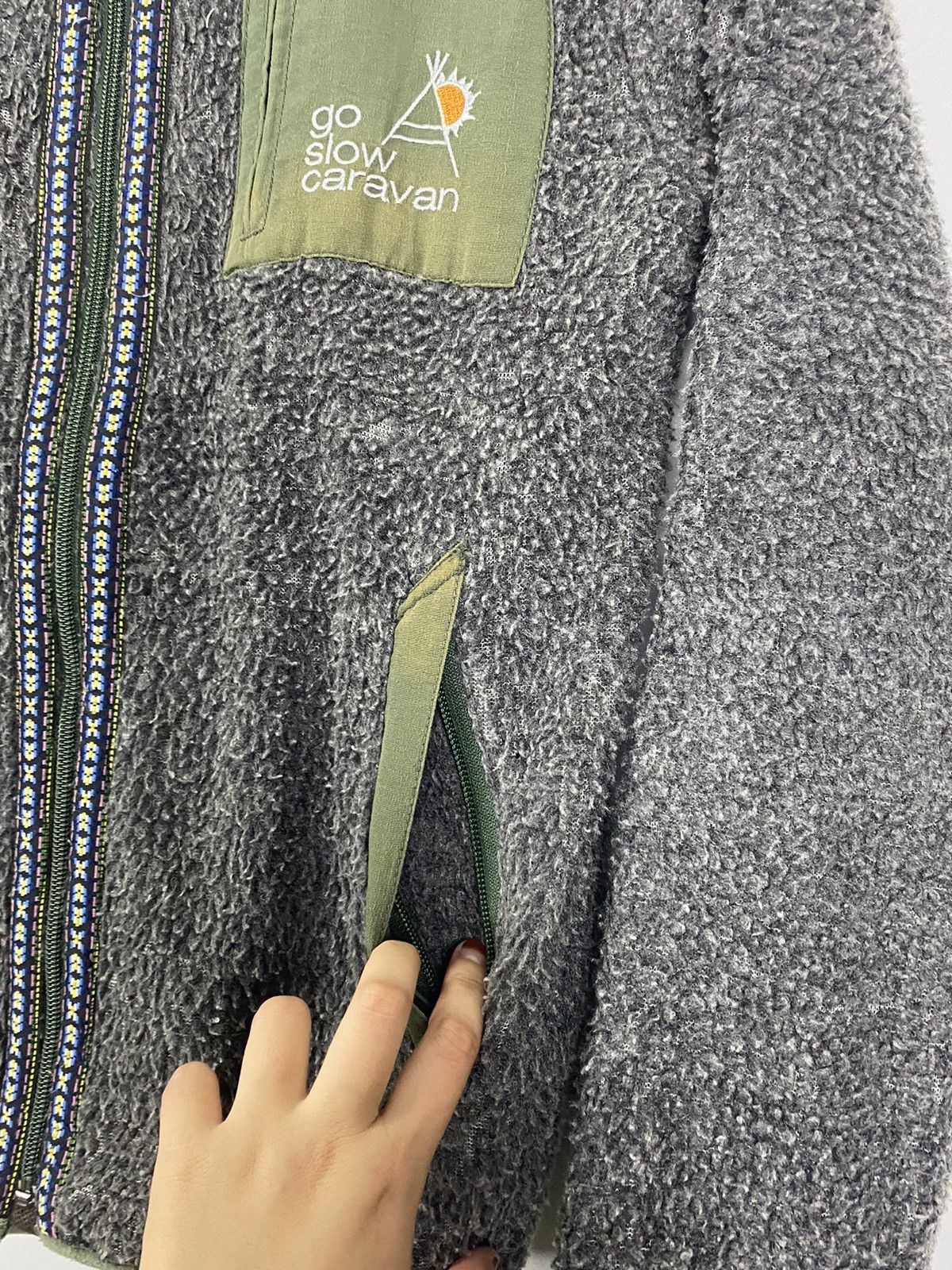 Vintage × go slow caravan Glo Slow Carawan Sherpa Jacket Size US M / EU 48-50 / 2 - 7 Thumbnail