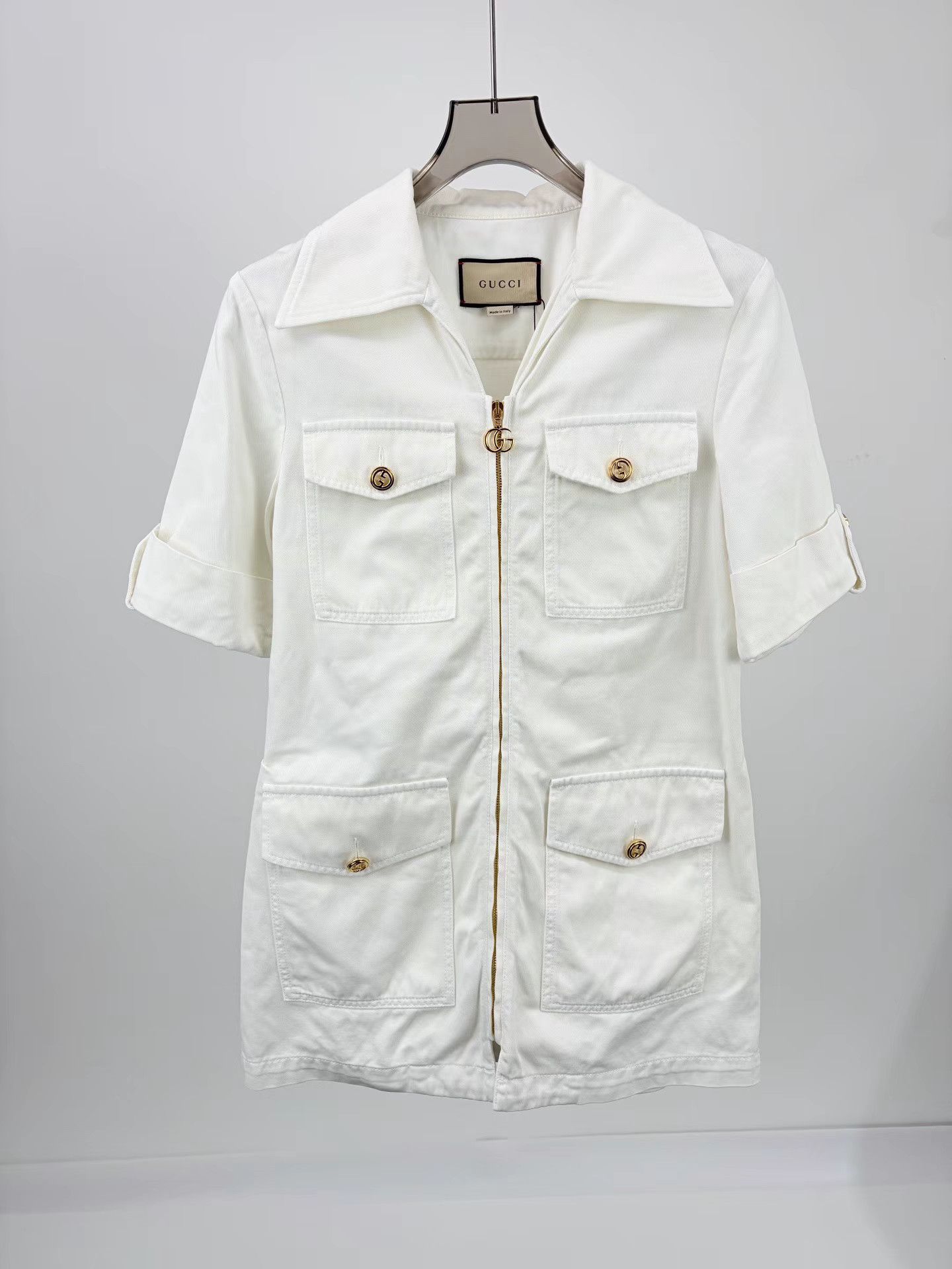 Gucci GUCCI Denim Utility Dress K1 Size M / US 6-8 / IT 42-44 - 1 Thumbnail
