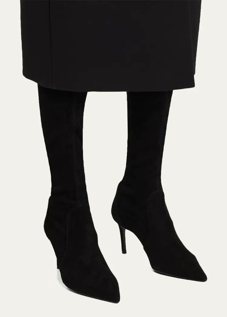 Stuart Weitzman STUART WEITZMAN Suede Stiletto Knee Boots size EU 38 Size US 7.5 / IT 37.5 - 2 Thumbnail