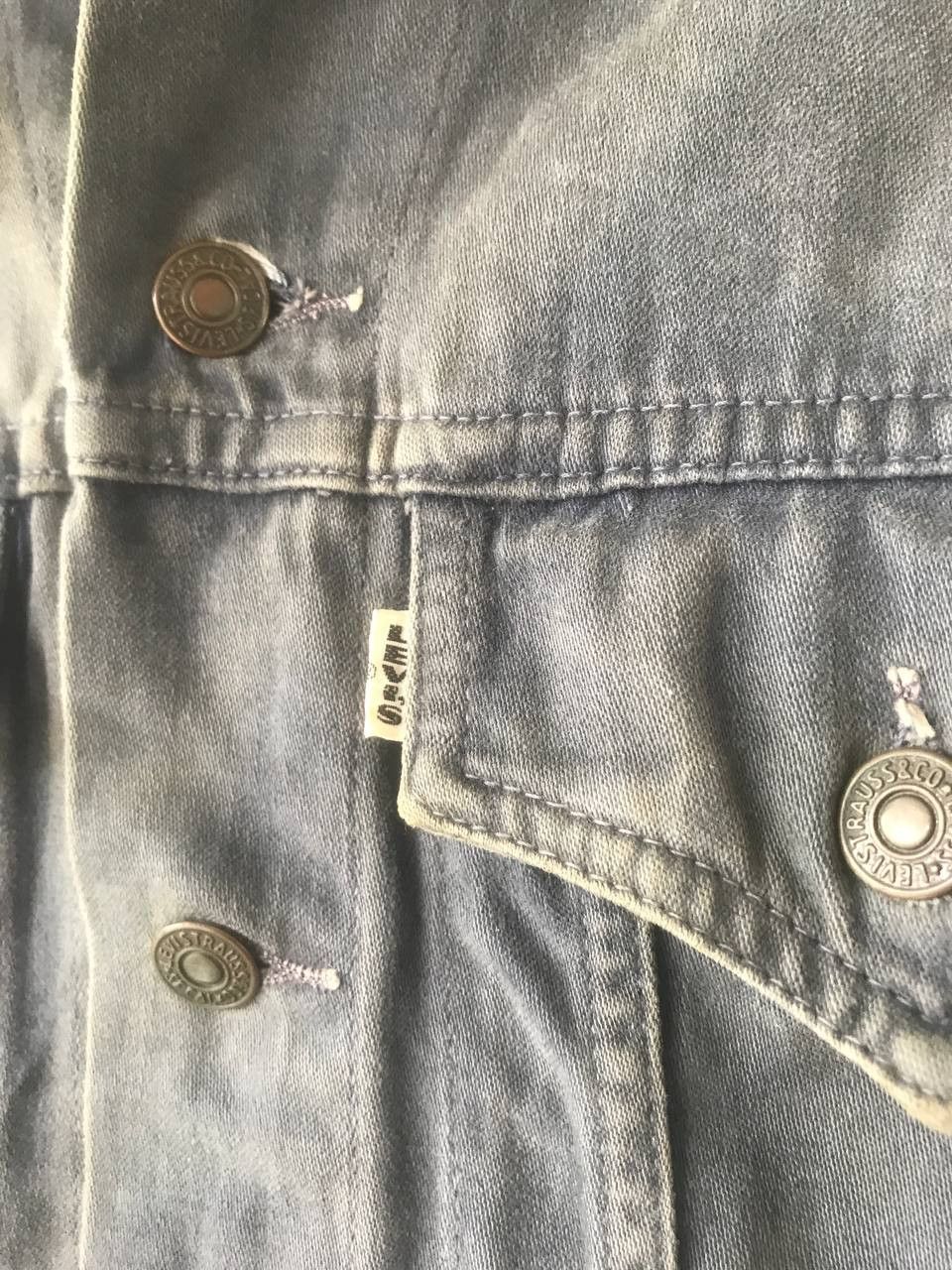 Levi's Vintage Clothing × Vintage Vintage Levis Trucker Big E Jacket Sunfaded Button 347 Size US S / EU 44-46 / 1 - 5 Thumbnail