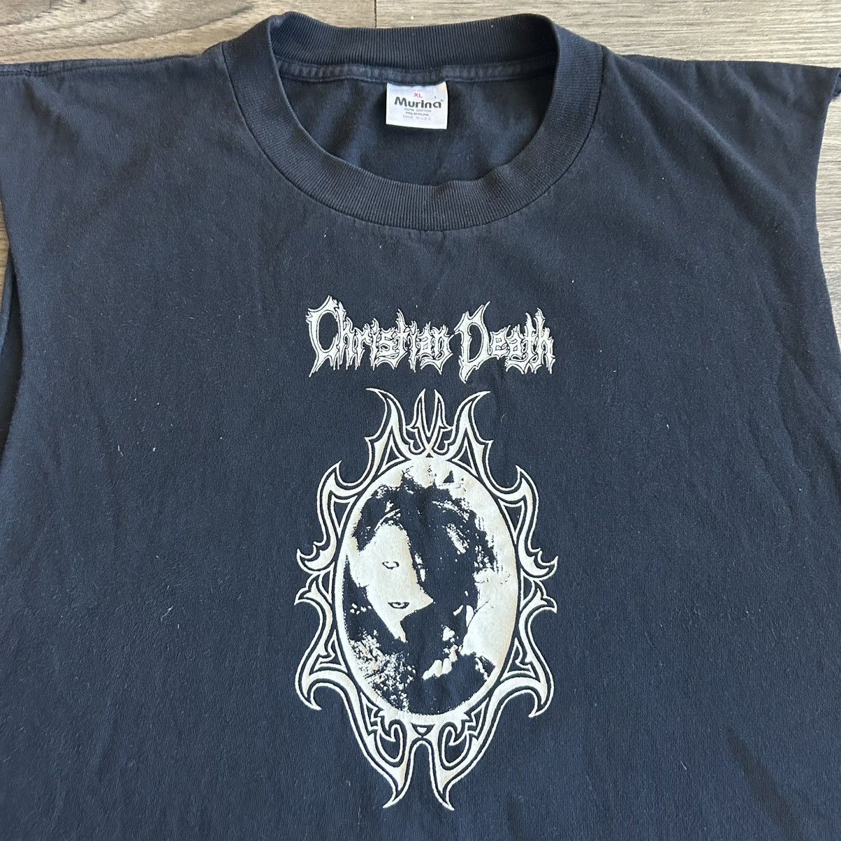Band Tees 90s Vintage RARE Christian Death Theatre Of Hate Band Tee XL Size US XL / EU 56 / 4 - 2 Thumbnail