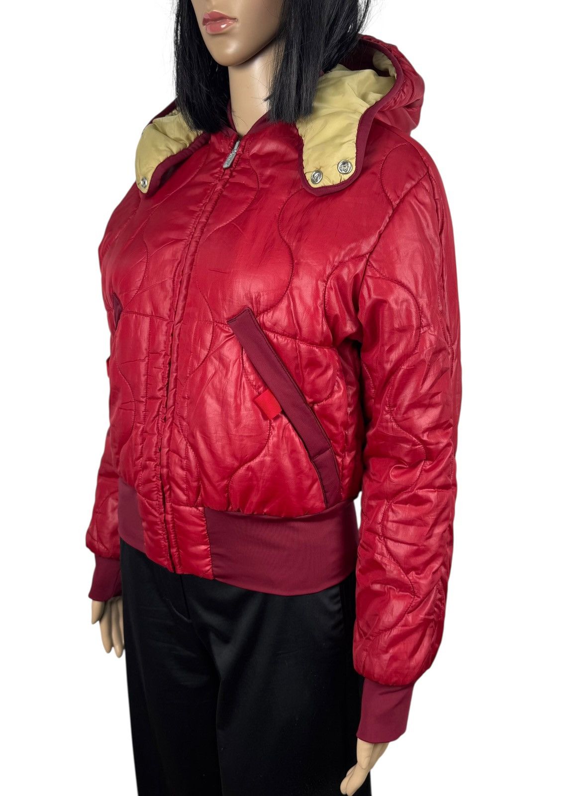 Diesel Diesel 00s Vintage Quilted Zip Jacket Army Hooded size S Size S / US 4 / IT 40 - 4 Thumbnail