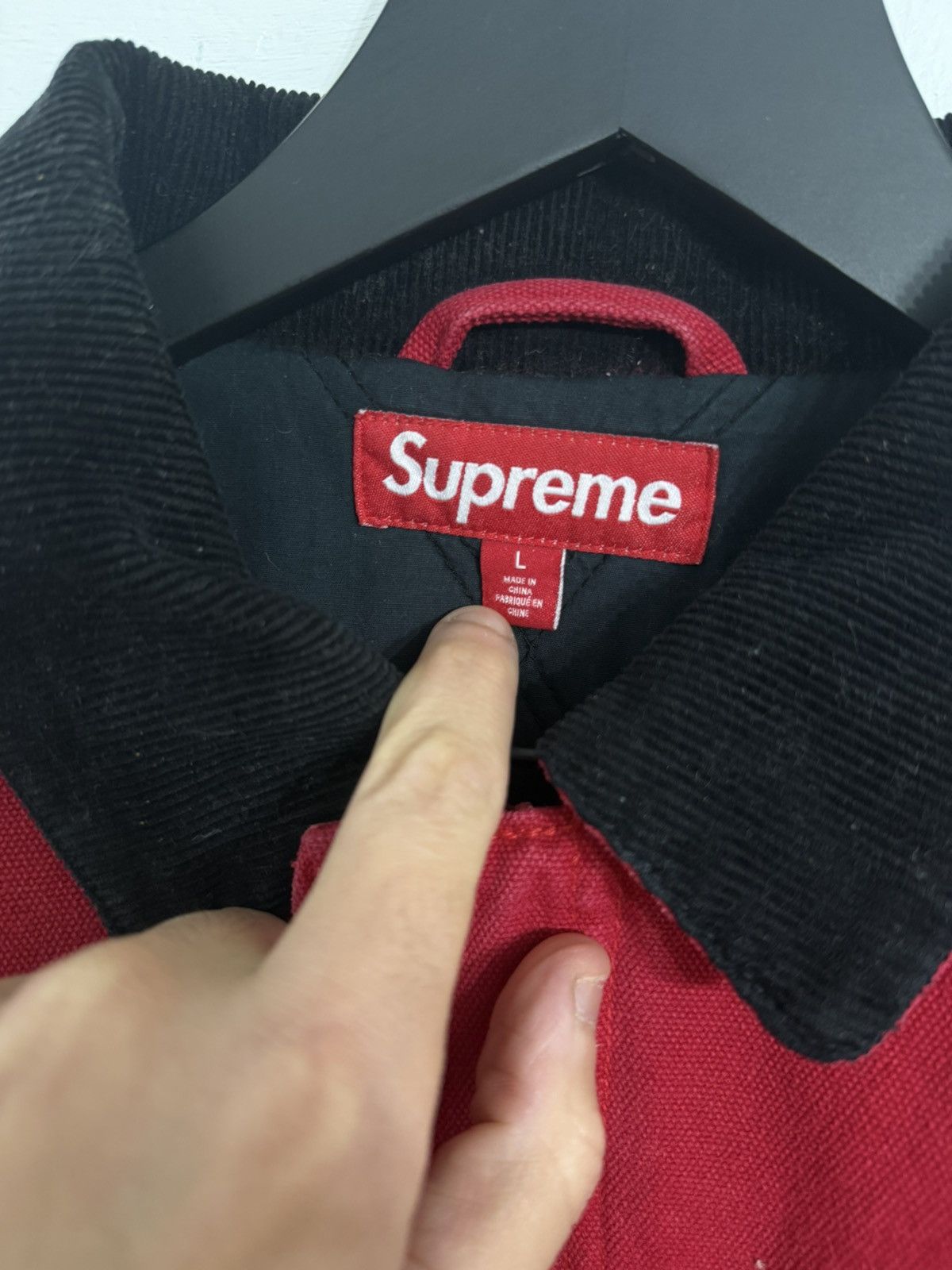 Supreme Old English Canvas Jacket Size US L / EU 52-54 / 3 - 3 Thumbnail