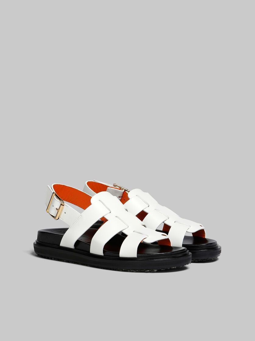Marni o1w1db10125 Gladiator Sandals in Black/White Size US 5 / IT 35 - 3 Thumbnail