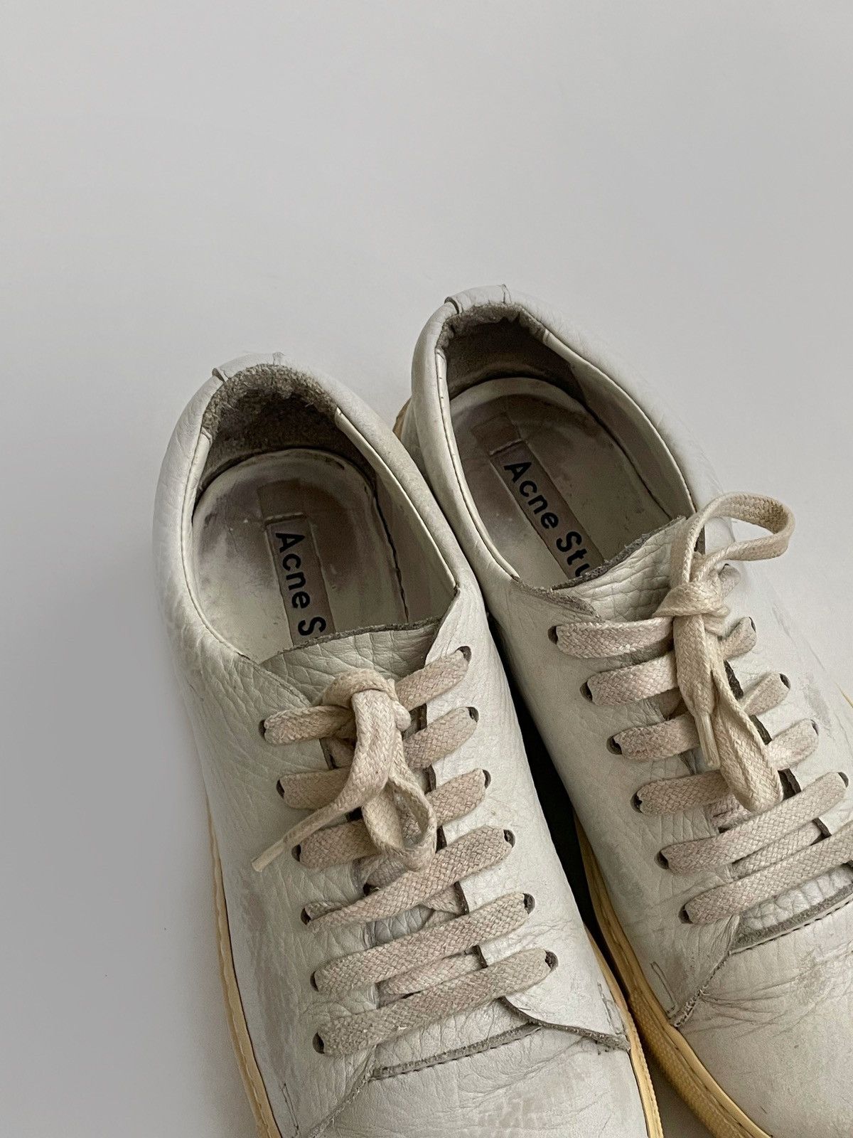 Acne Studios Acne Studios leather platform distressed shoes Size US 8 / IT 38 - 8 Thumbnail