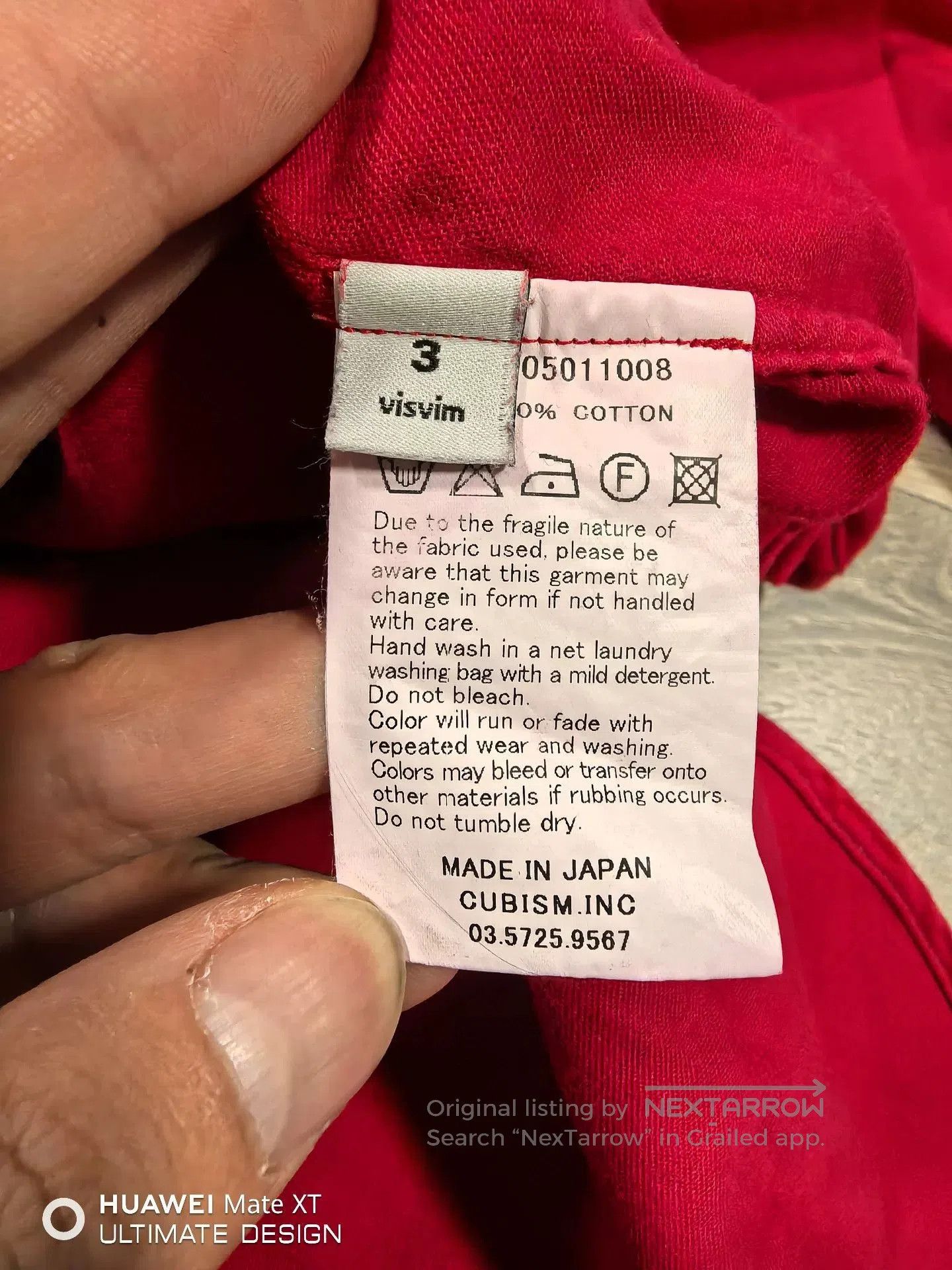 Visvim visvim red long sleeve baseball shirt. Size US M / EU 48-50 / 2 - 5 Thumbnail