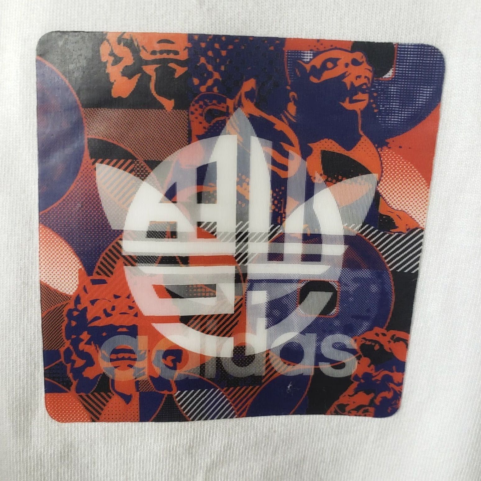 Adidas Adidas Originals Mens Lunar New Year Trefoil Graphic Lenticular Tee L Shirt White Crew Neck 100% Cotton Regular Fit Mens Size US L / EU 52-54 / 3 - 7 Thumbnail