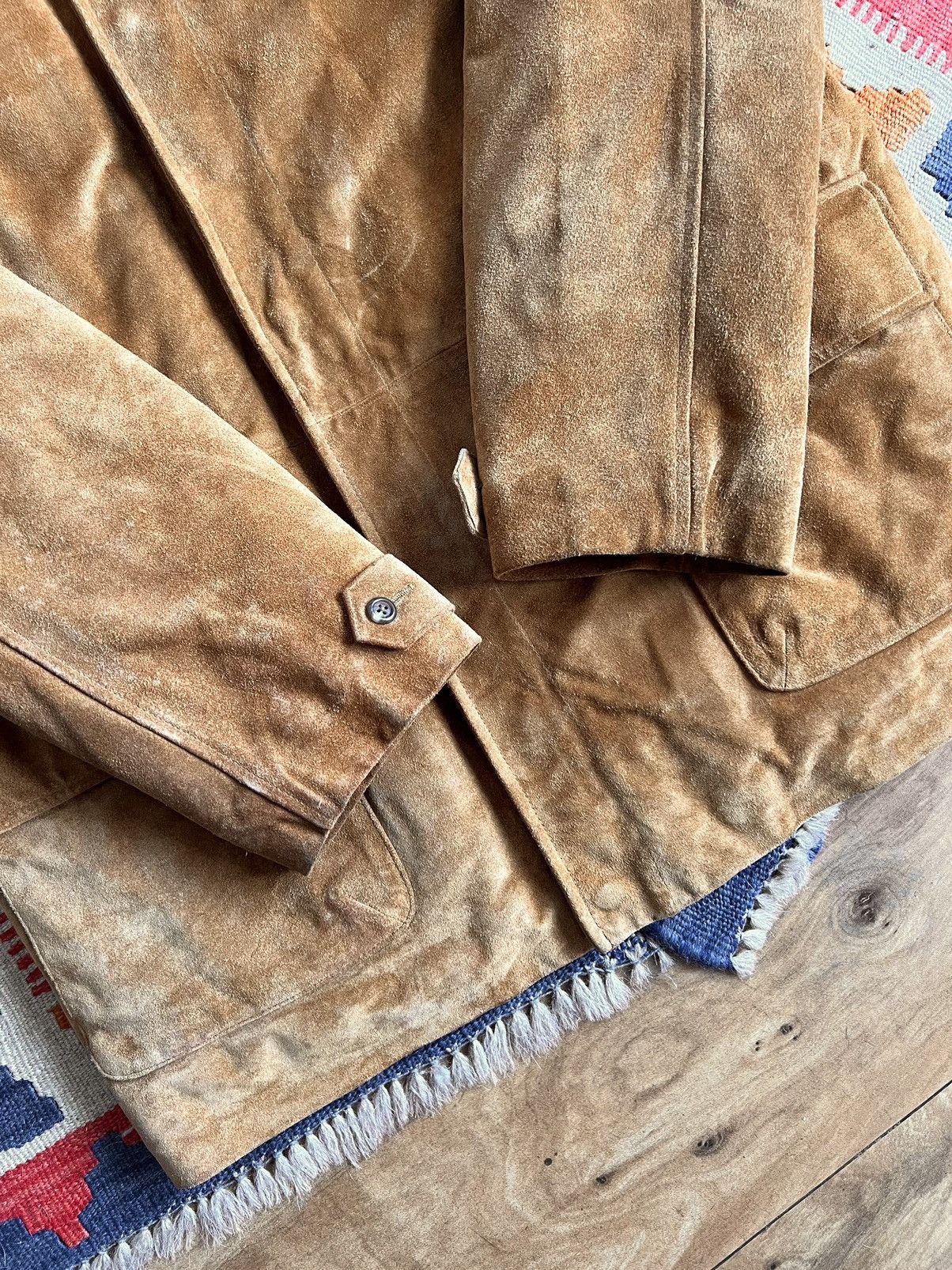 Polo Ralph Lauren × RRL Ralph Lauren × Ralph Lauren Vintage 80s-90s Polo by Ralph Lauren Suede Ranch/Car Coat Size US XL / EU 56 / 4 - 7 Thumbnail