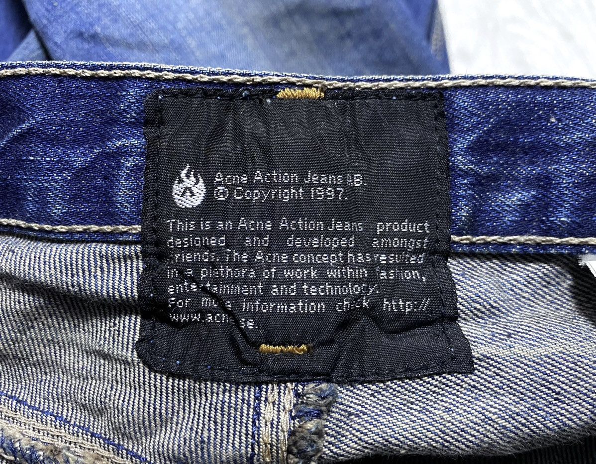 Acne Studios Acne Action Jeans Max Lost&Found Washed Stitched Dyed Jeans Size US 30 / EU 46 - 21 Thumbnail