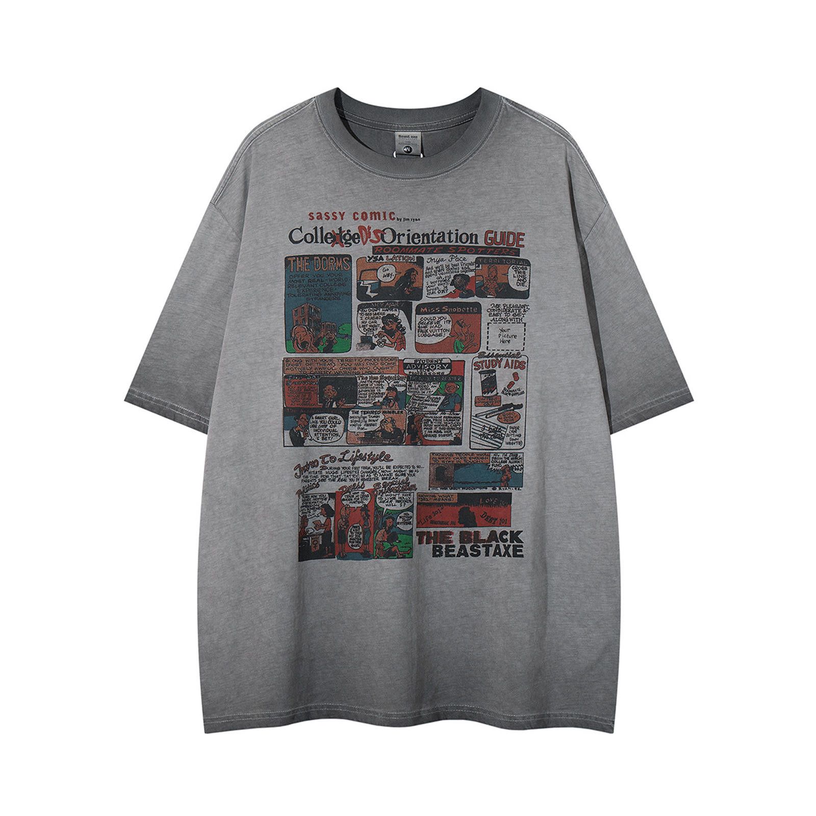 Vintage Patchwork Print Graphic Tee Size US M / EU 48-50 / 2 - 1 Preview