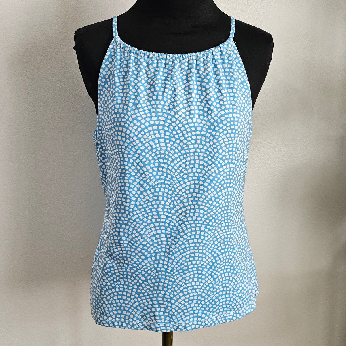 J.McLaughlin EUC J.McLaughlin Catalina Cloth Blue Built-In Bra Tank Top S Size S / US 4 / IT 40 - 1 Thumbnail