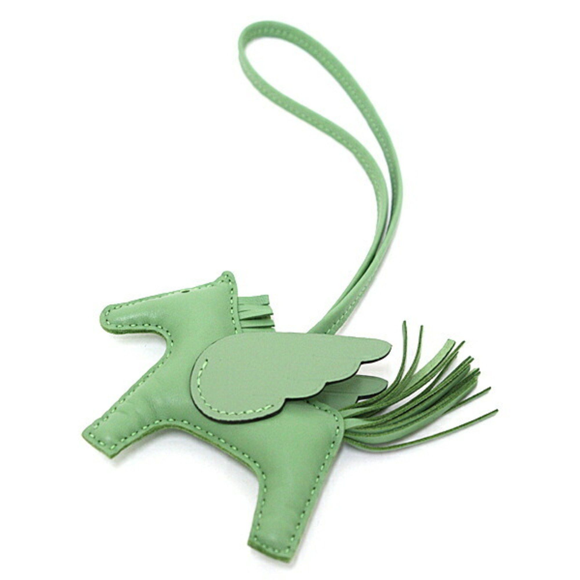 Hermes HERMES Rodeo Pegasus PM Vert Cricket Anjou Milo/Swift Bag Charm B Stamp Size ONE SIZE - 1 Thumbnail