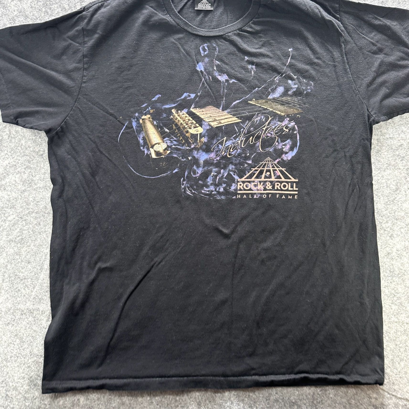 Vintage VINTAGE Rock & Roll Hall of Fame Inductees Shirt Mens 2XL Black Concert Band 90s Mens Size US XXL / EU 58 / 5 - 3 Thumbnail