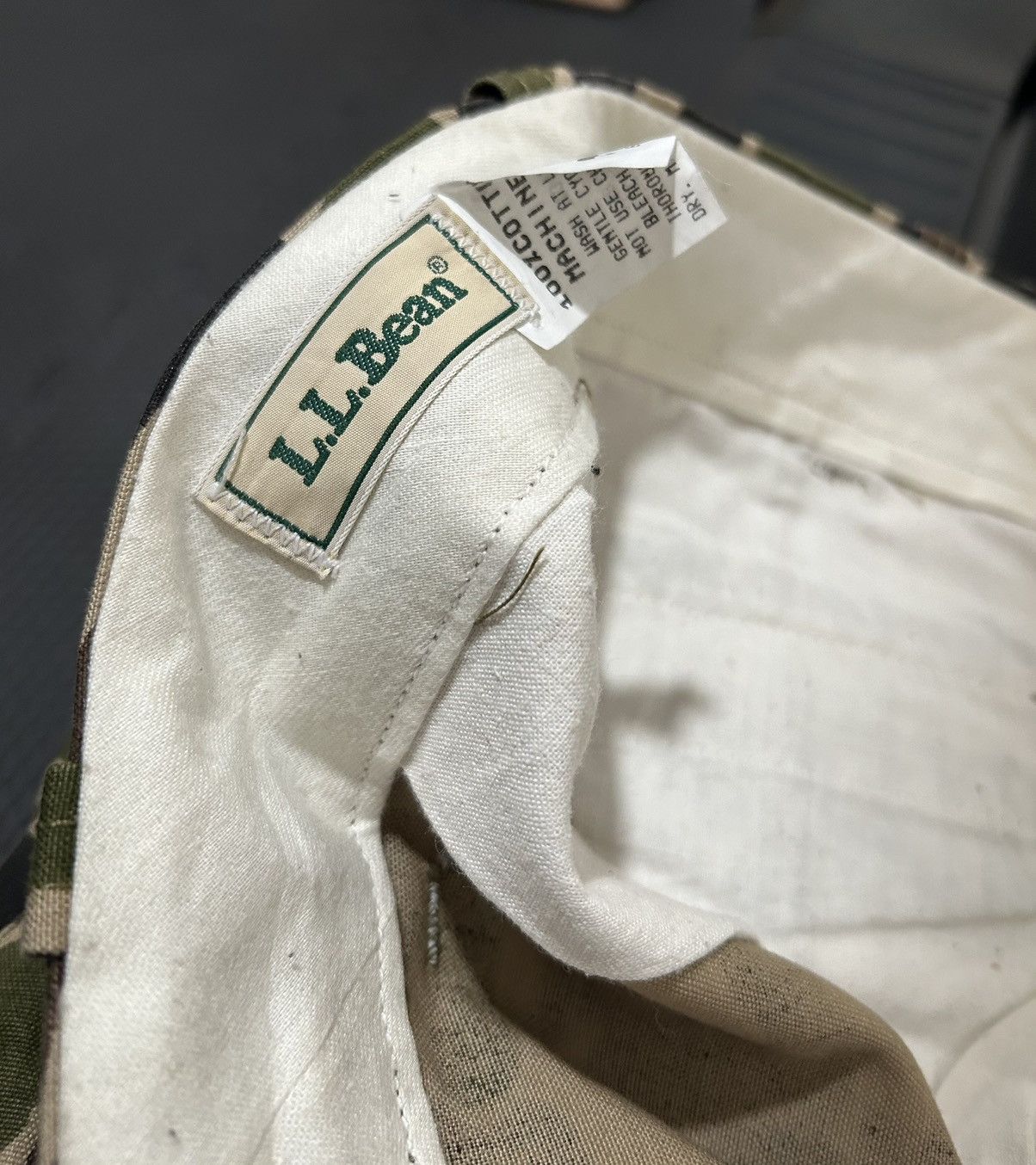 L.L. Bean Vtg LL bean made in usa duck camo hunting pants double knee Size US 37 - 5 Thumbnail
