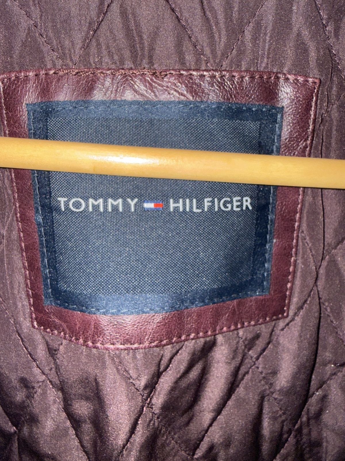 Tommy Hilfiger Brown leather Tommy Hilfiger bomber jacket Size US XXL / EU 58 / 5 - 7 Thumbnail
