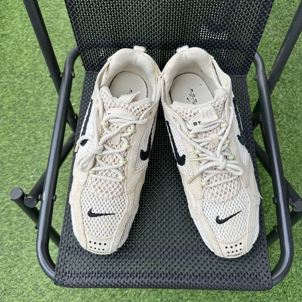 Nike × Stussy Stussy x Nike Spiridon zoom Caged 2 Fossil CQ5486-200 Size US 10.5 / EU 43-44 - 4 Thumbnail
