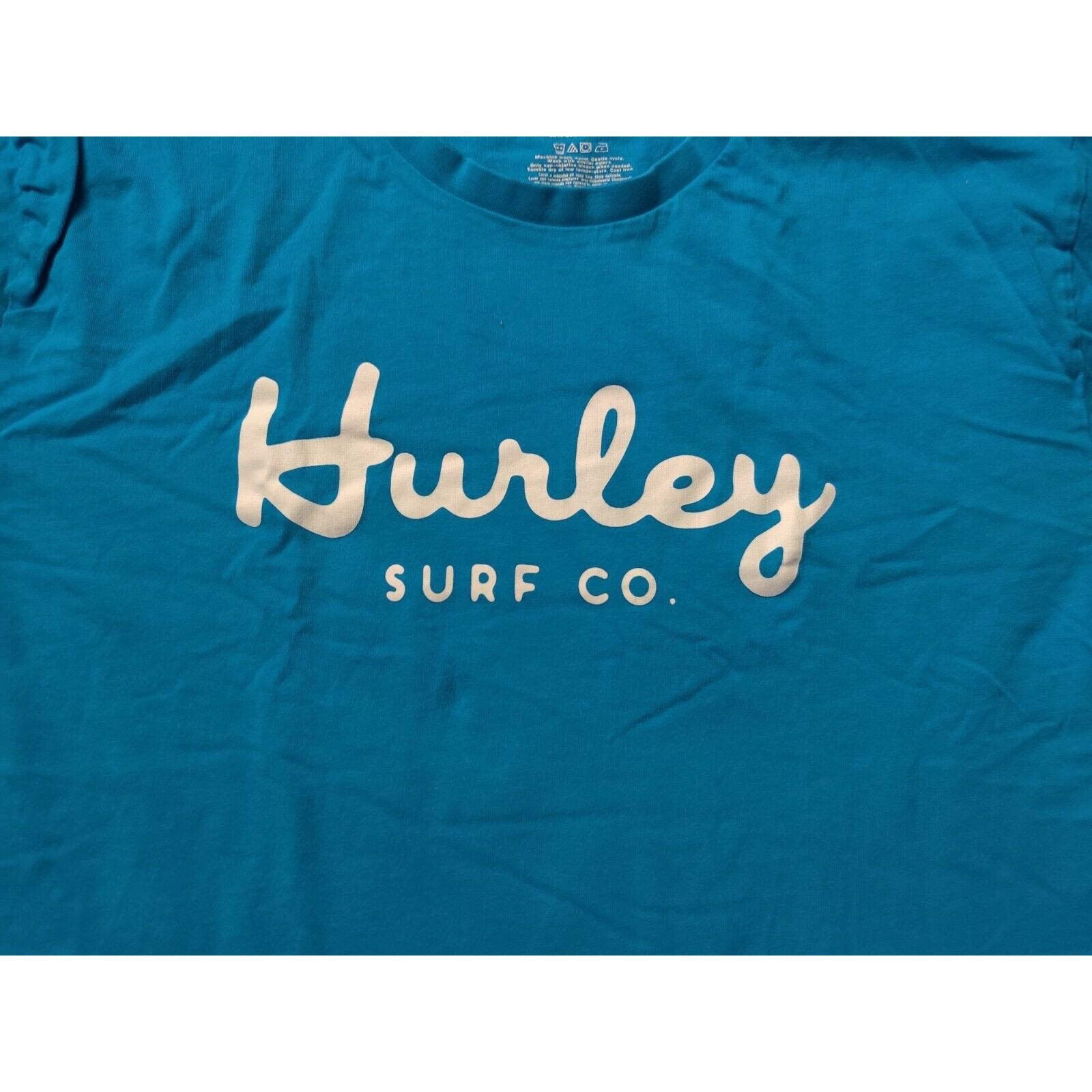 Hurley Hurley Shirt Adult Mens Large Blue White Spell Out Surf Co Size US L / EU 52-54 / 3 - 2 Thumbnail