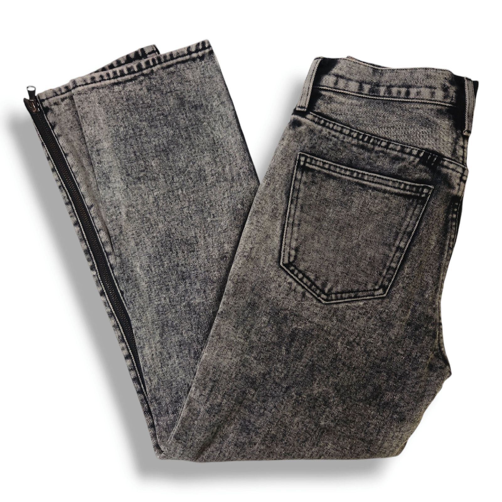 Pistola NWT Pistola Charlie Grey Denim Jeans Side Zipper Sz. 26X27 Size 26" / US 2 / IT 38 - 3 Thumbnail