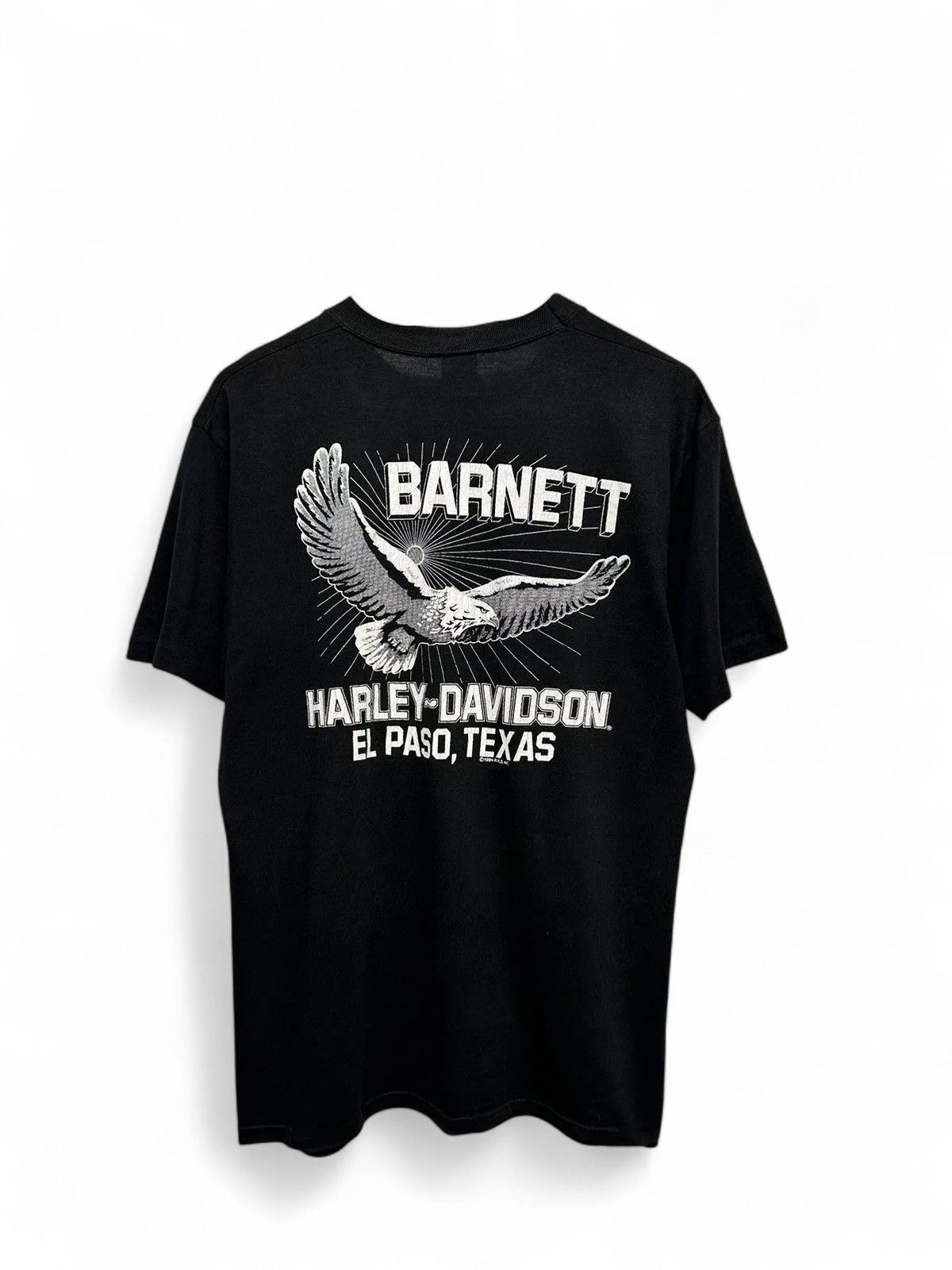 Jerzees Rare 80s Harley Davidson Vintage USA Motorcycle Graphic Tee Size US L / EU 52-54 / 3 - 7 Thumbnail