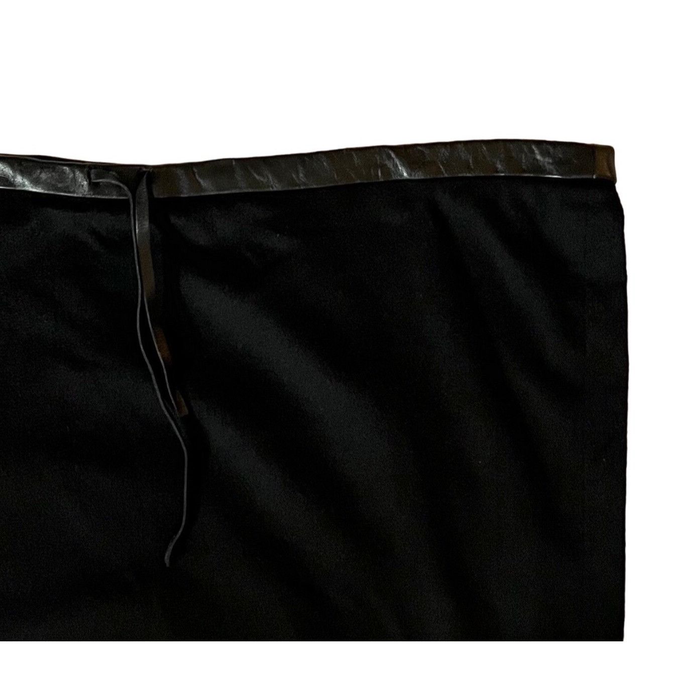 Agnona New? $1200 Agnona 48 US 12 100% Cashmere Midi Skirt Leather Size 34" / US 12 / IT 48 - 3 Thumbnail