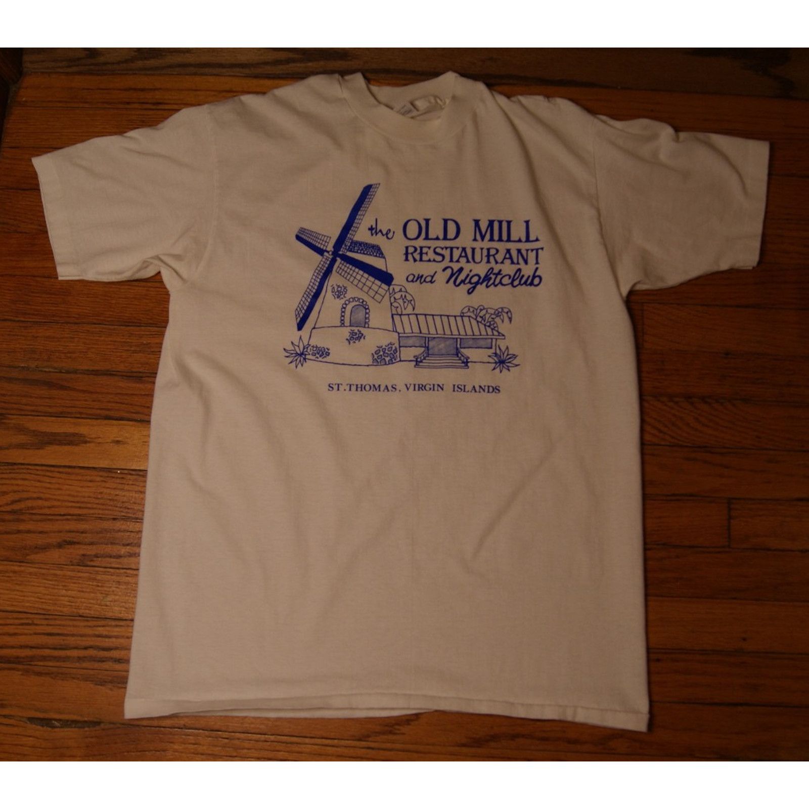 Hanes VTG ST THOMAS VIRGIN ISLANDS OLD MILL L T-Shirt Single Stch Size US L / EU 52-54 / 3 - 2 Thumbnail