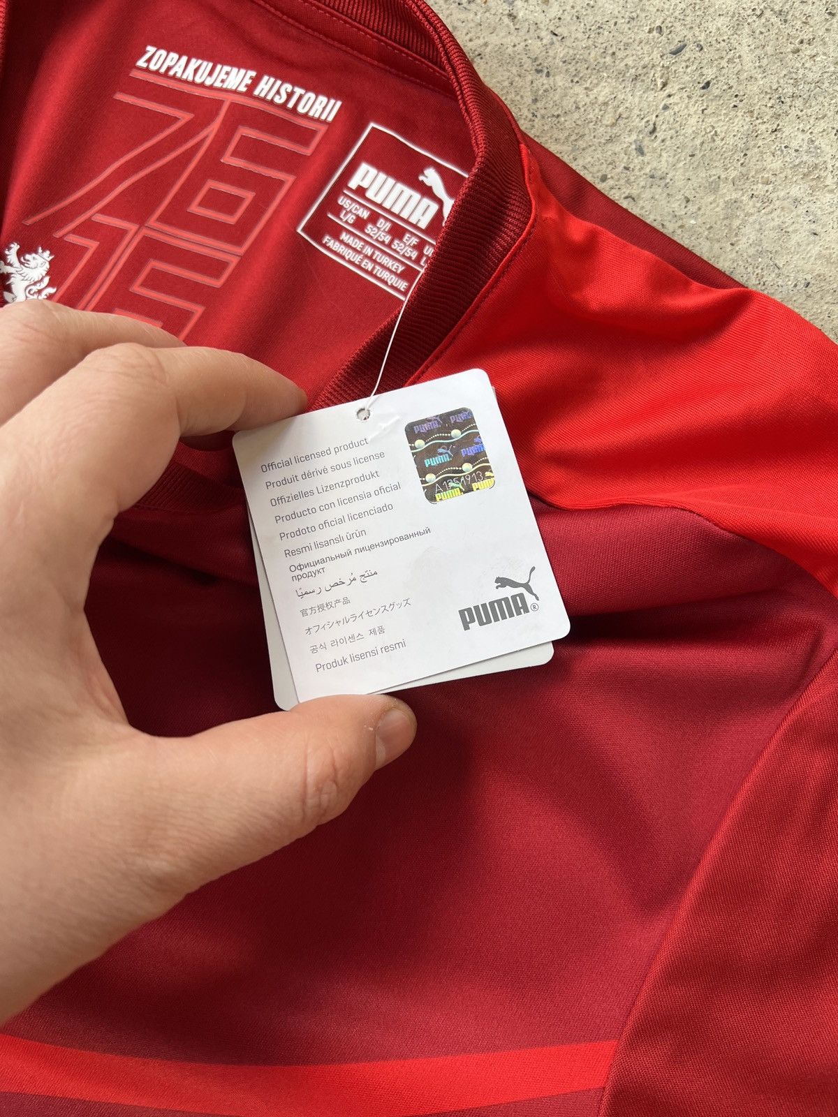 Puma Puma Czech Republic Football Jersey Size US L / EU 52-54 / 3 - 3 Thumbnail