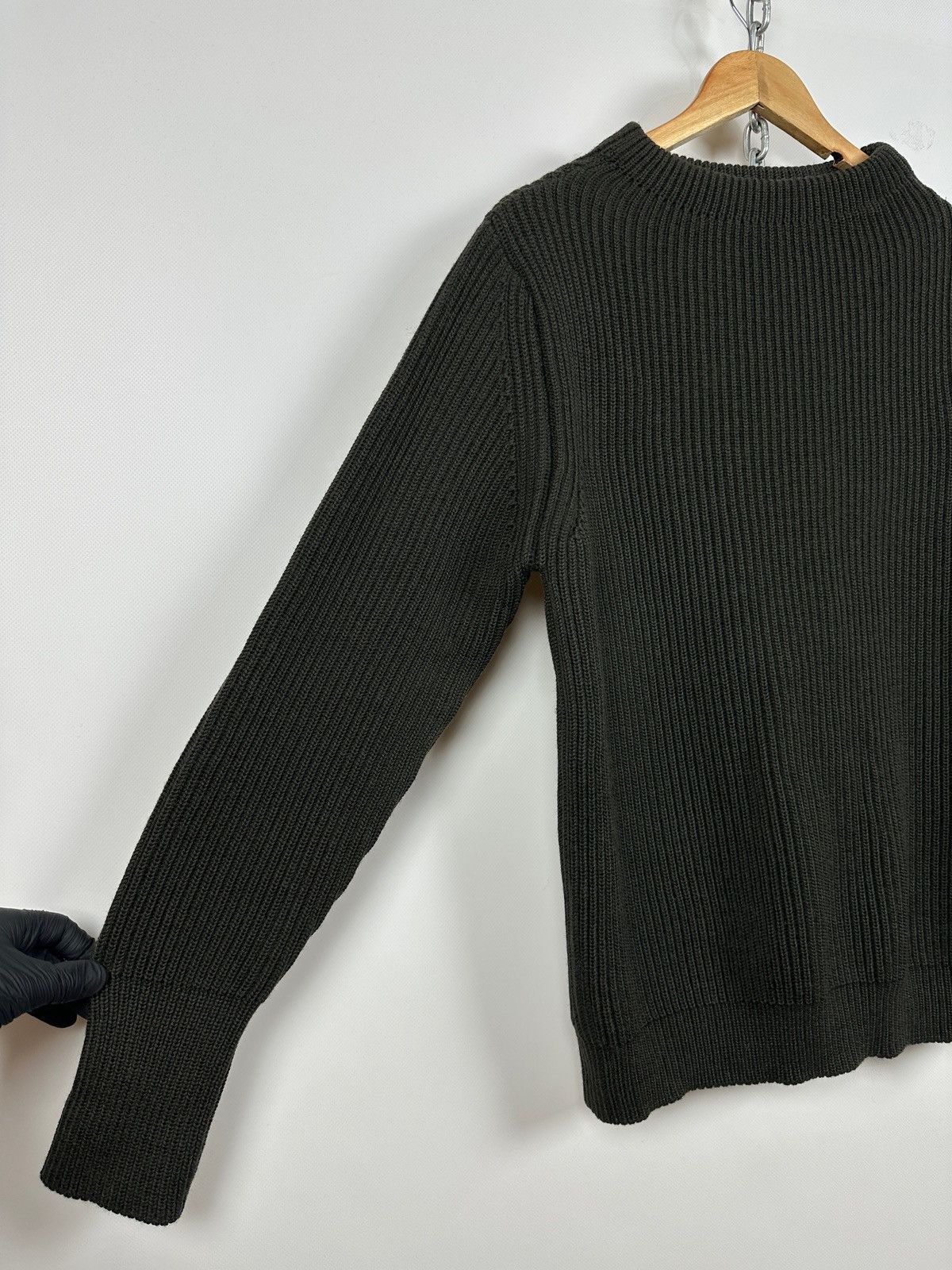 Andersen Andersen Andersen-Andersen Crewneck Navy Green Wool Sweater Size US S / EU 44-46 / 1 - 8 Thumbnail