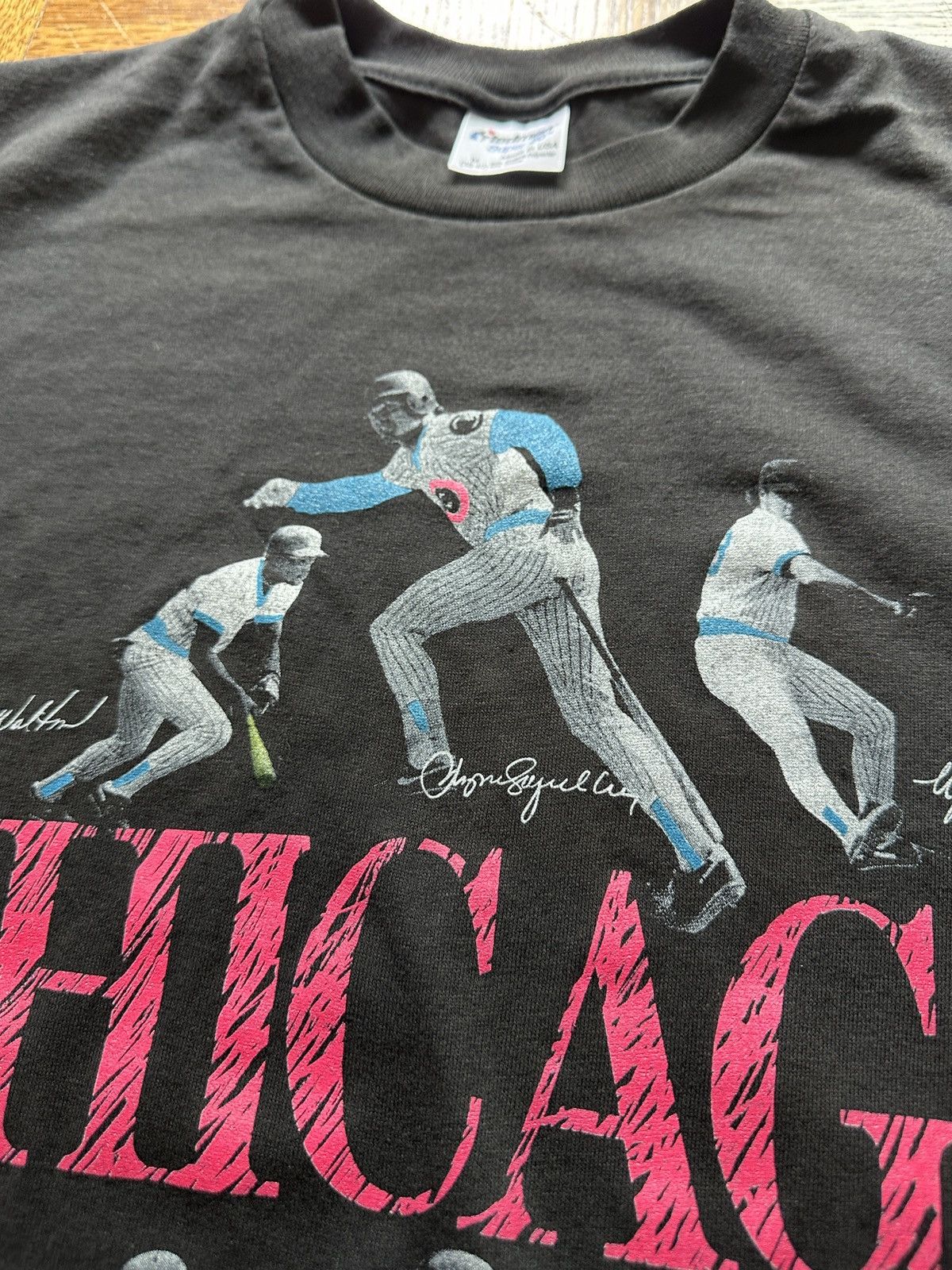 Vintage 1990 Chicago Cubs Baseball Graphic Tee Size US M / EU 48-50 / 2 - 5 Thumbnail