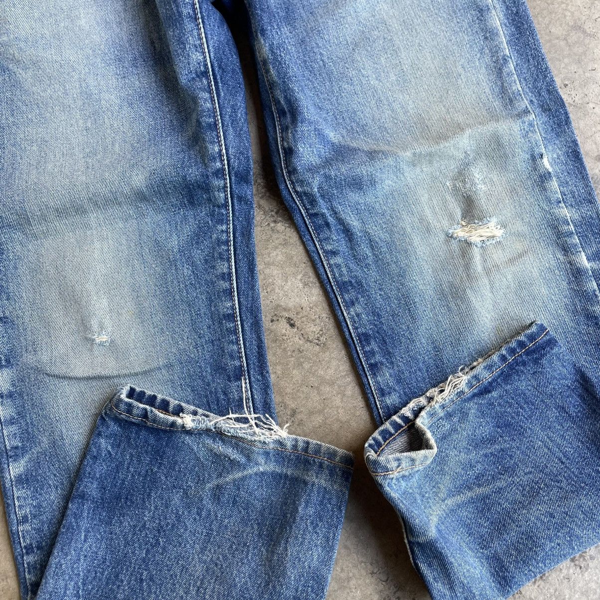 Japanese Brand 🔥🇯🇵Japanese Brand Stoned Washed Ripped Distress Denim Jeans Size US 32 / EU 48 - 7 Thumbnail