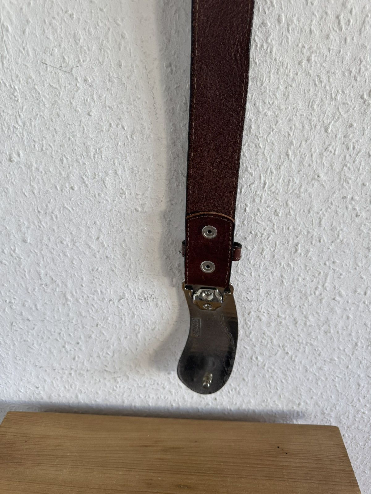 Dsquared2 Hawaii Logo Leather Belt Brown Orange Size 36 - 14 Thumbnail