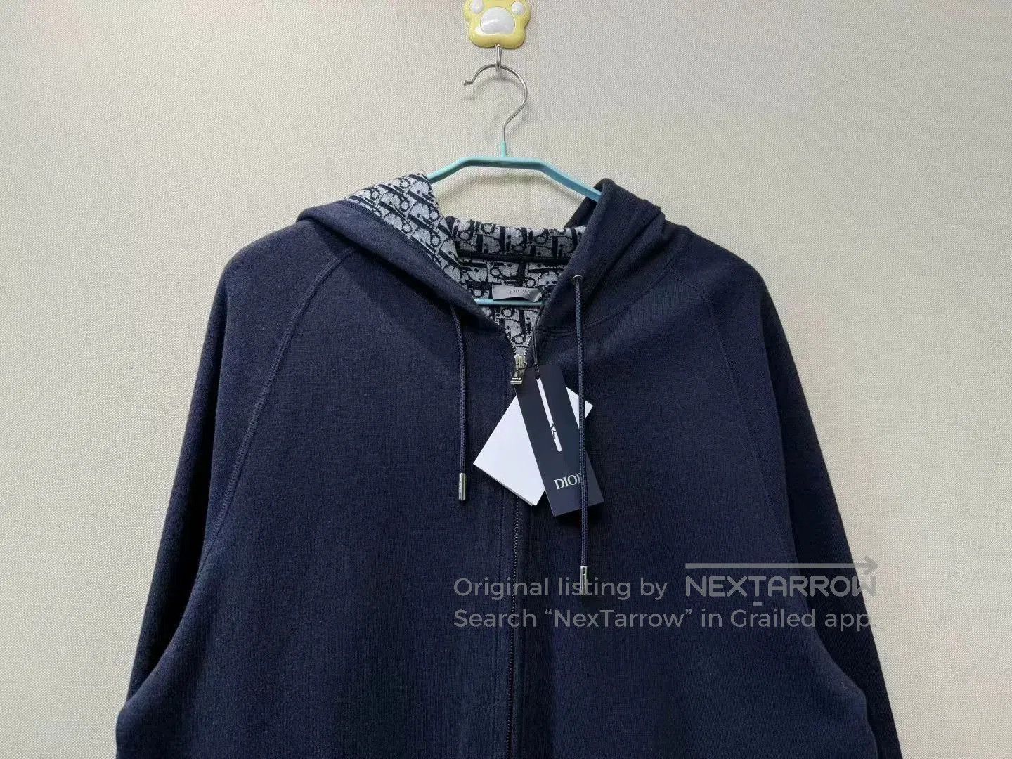 Dior DIOR Latest Dark Blue Logo Cashmere Coat. Size US XXL / EU 58 / 5 - 2 Thumbnail