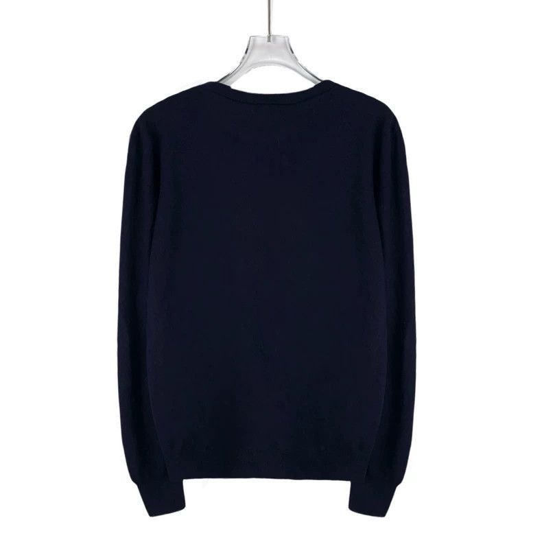 Dior Dior Deep Blue Wool Round Neck Sweater-2506 Size US M / EU 48-50 / 2 - 2 Thumbnail
