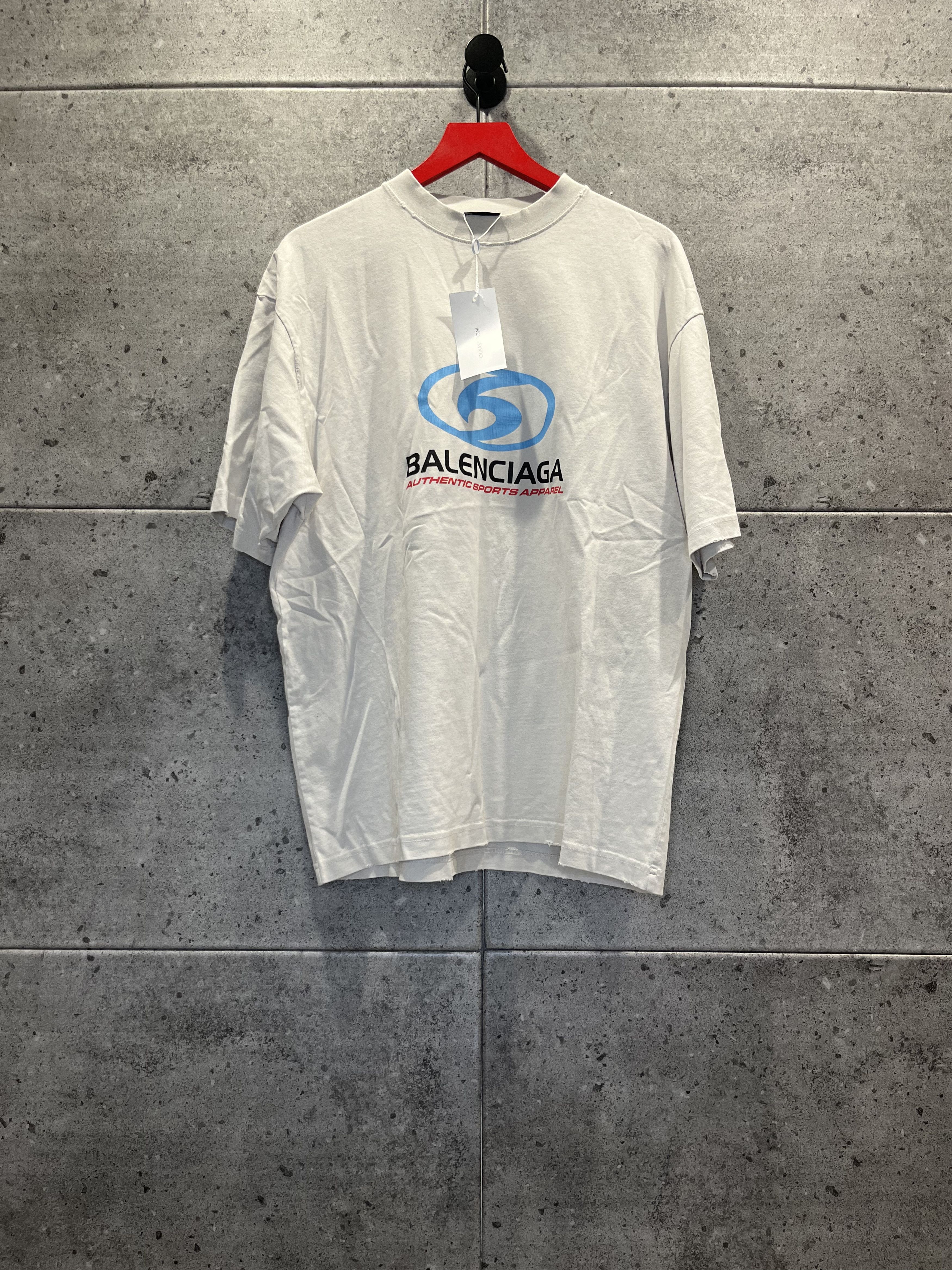 Pre-owned Balenciaga Surfer T Shirt In White