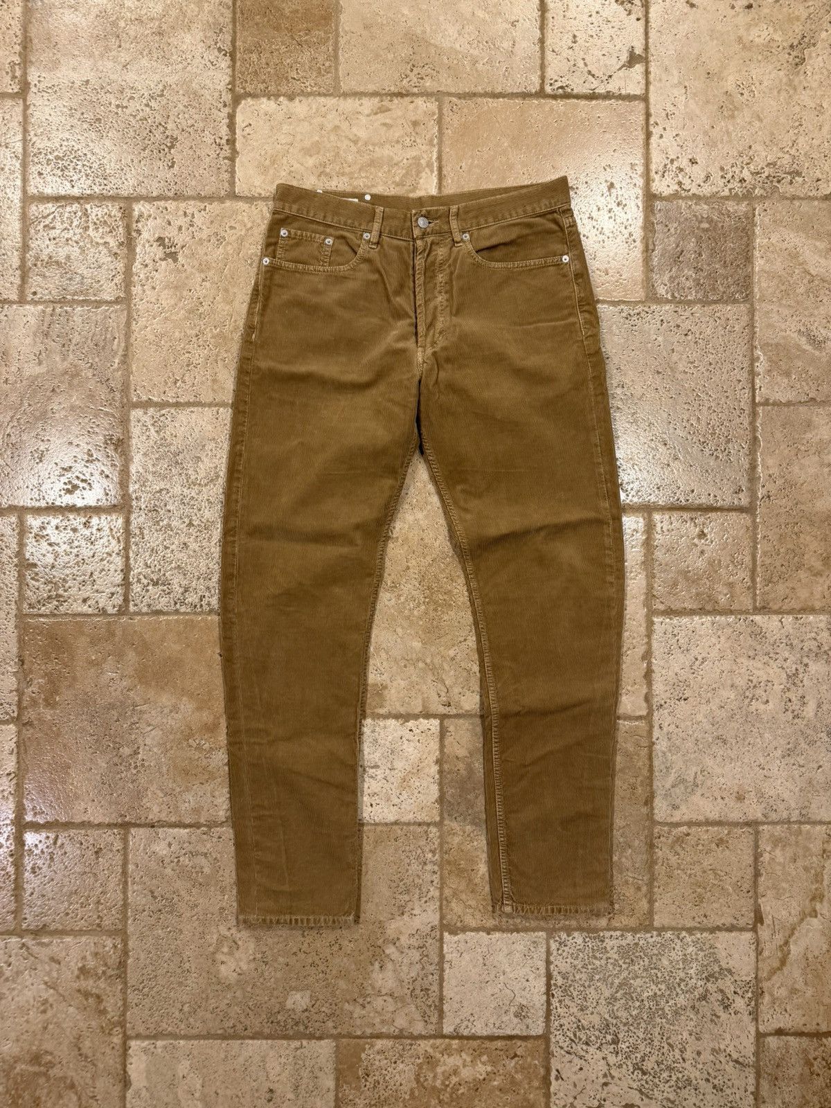 Dries Van Noten Dries Van Noten Corduroy Light Brown Pants Size US 33 - 5 Thumbnail