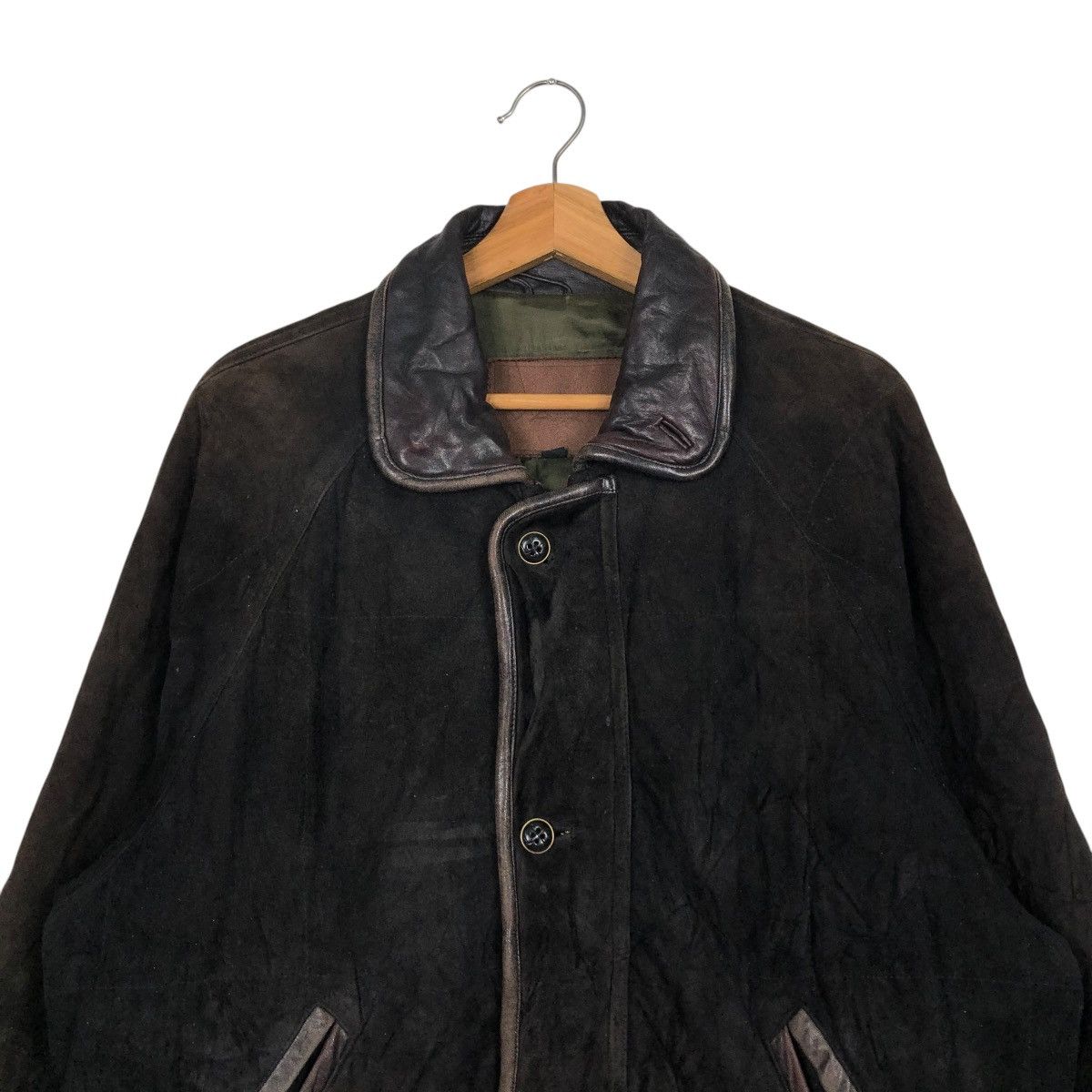 Japanese Brand 🔥VINTAGE BIKER LEATHER JACKET BLANKET VARIE ISSEY MIYAKE Size US L / EU 52-54 / 3 - 5 Thumbnail