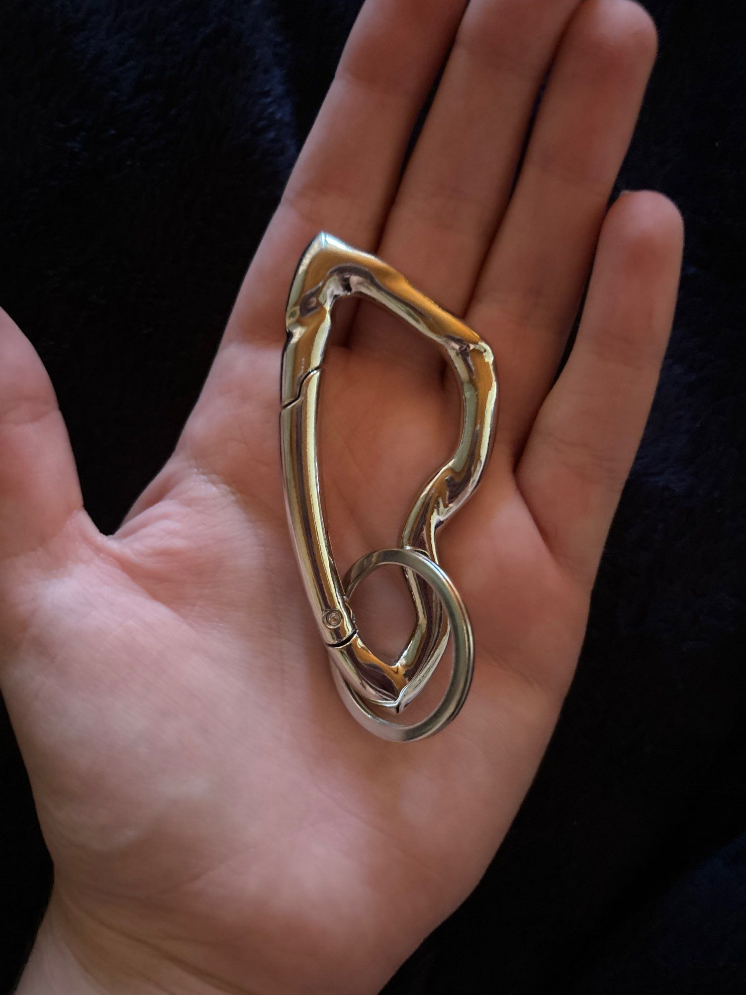 Japanese Brand Twisted Metal Carabiner Keychain Size ONE SIZE - 2 Thumbnail