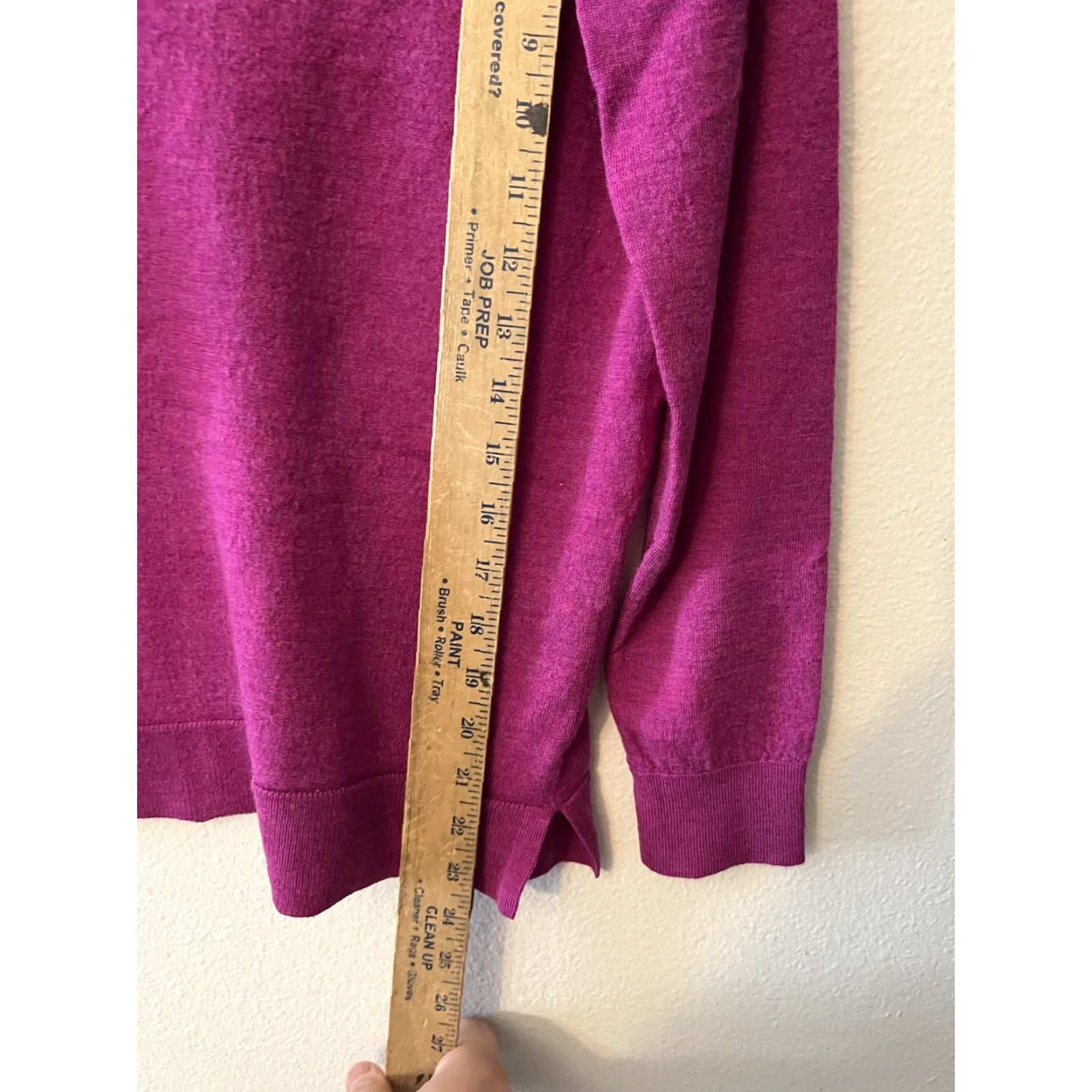 Banana Republic Banana Republic Sweater Mens M Pullover V-Neck Wool 00% Merino Purple Regular Knit Shirt? Size US M / EU 48-50 / 2 - 4 Thumbnail