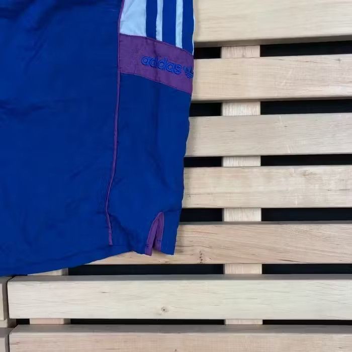 Adidas × Vintage Mens Shorts Adidas Vintage 80s Nylon Blue Size M Size US 33 - 2 Thumbnail